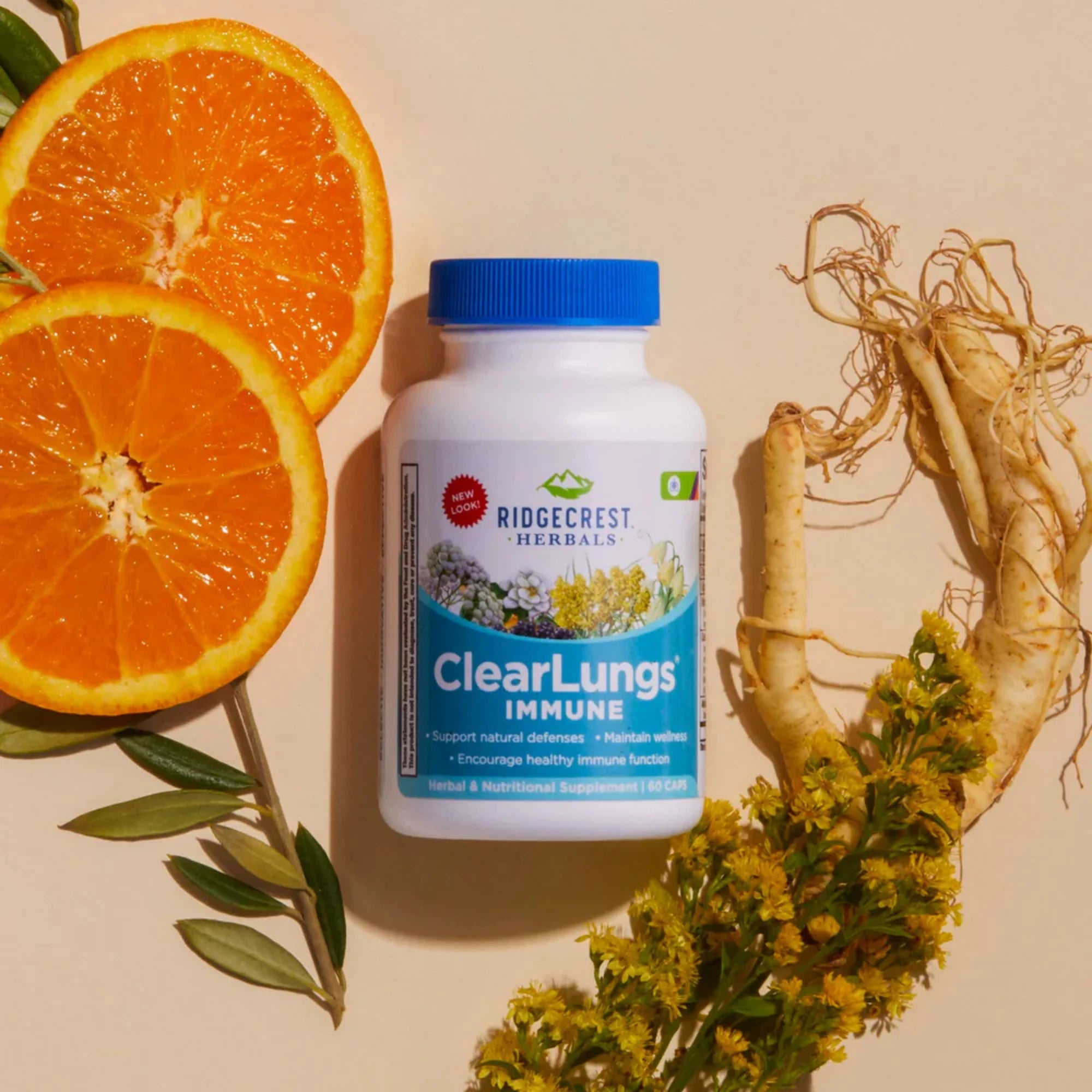 Ridgecrest Herbals, ClearLungs Immune, 60 Capsules