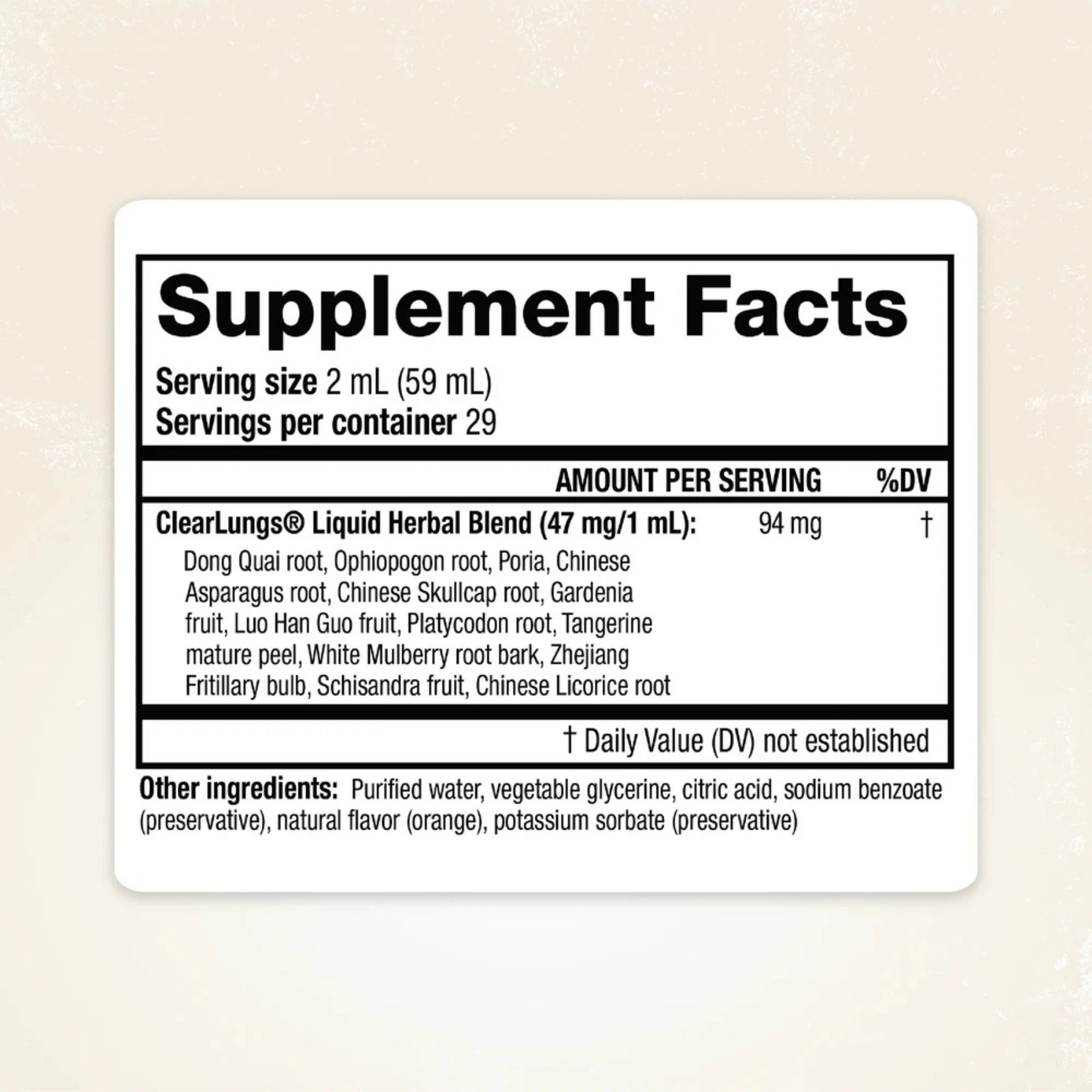 Ridgecrest Herbals, ClearLungs Liquid, 2 fl. oz, 60 ml