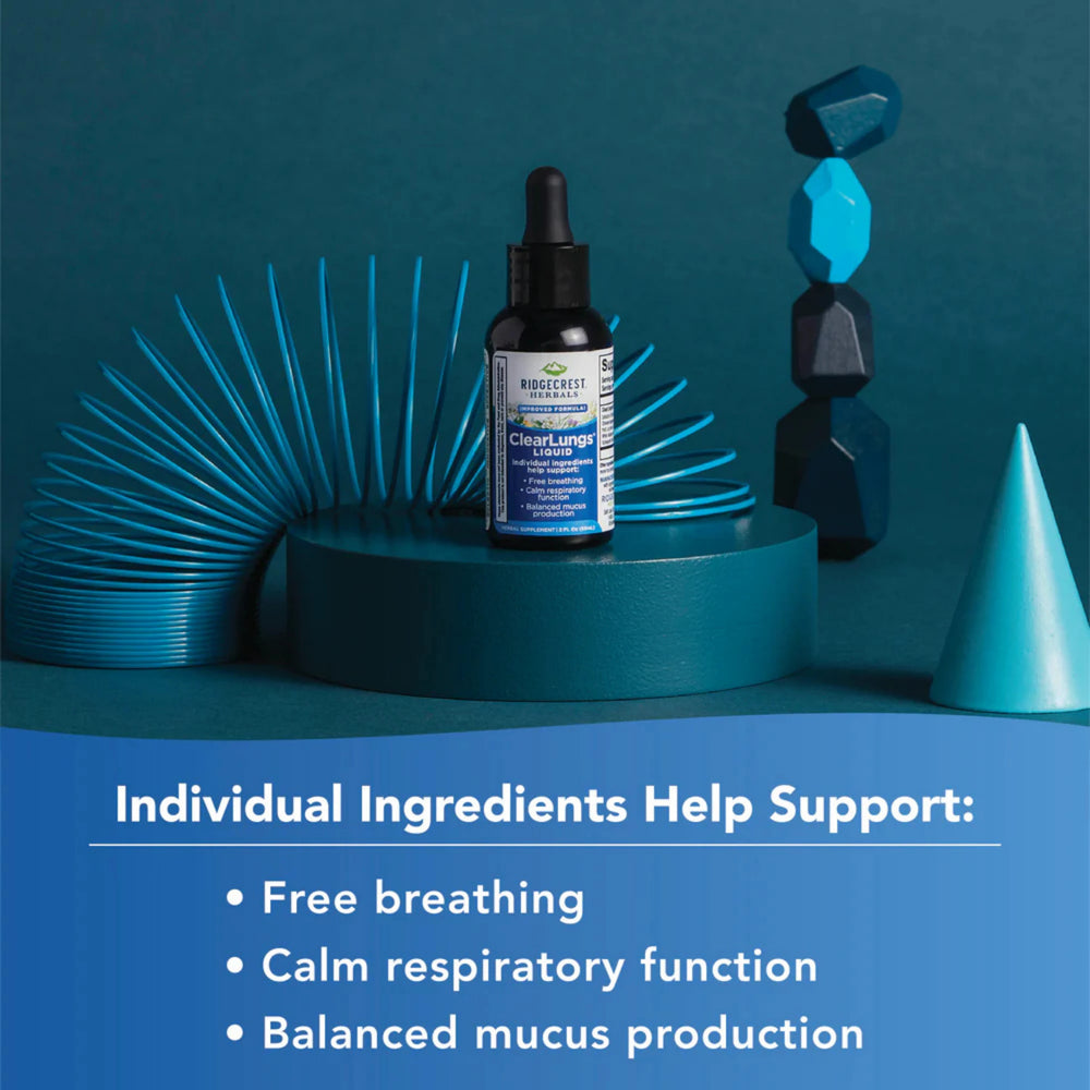 Ridgecrest Herbals, ClearLungs Liquid, 2 fl. oz, 60 ml