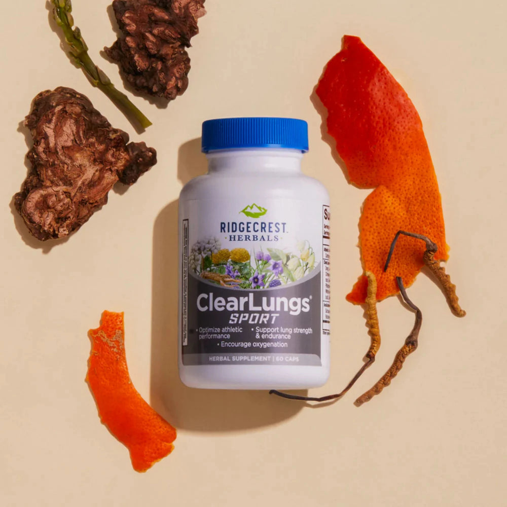 Ridgecrest Herbals, ClearLungs Sport, 60 Capsules