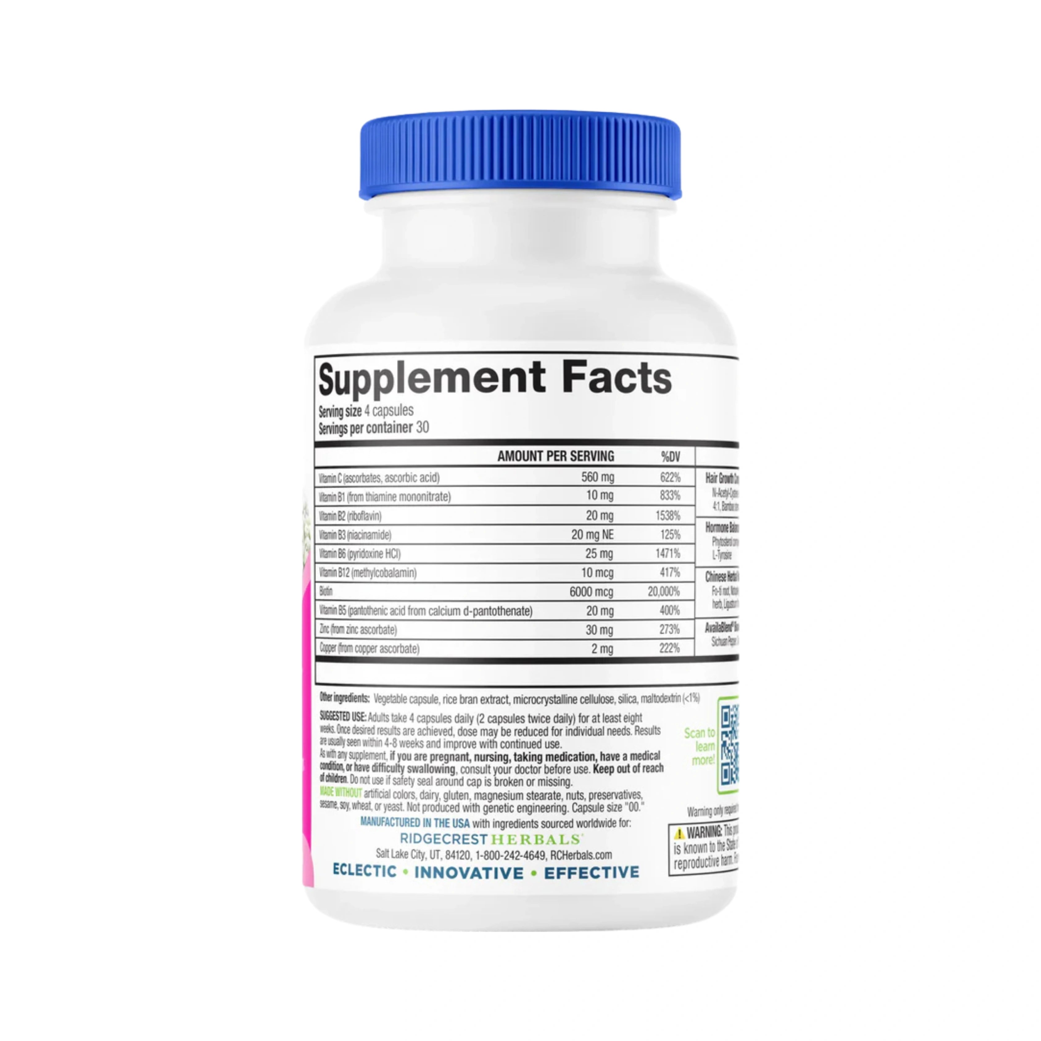 Ridgecrest Herbals, Hair ReVive, 120 capsules