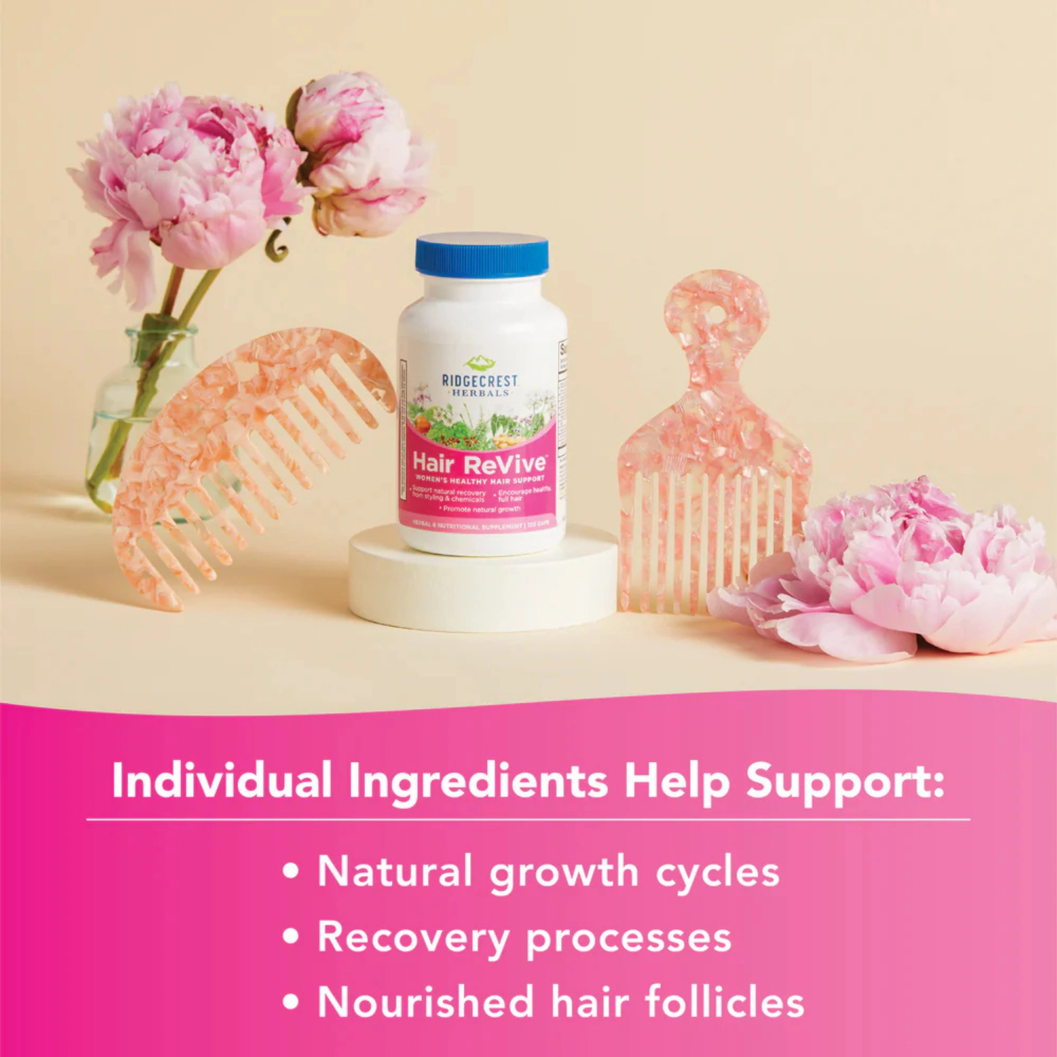 Ridgecrest Herbals, Hair ReVive, 120 capsules