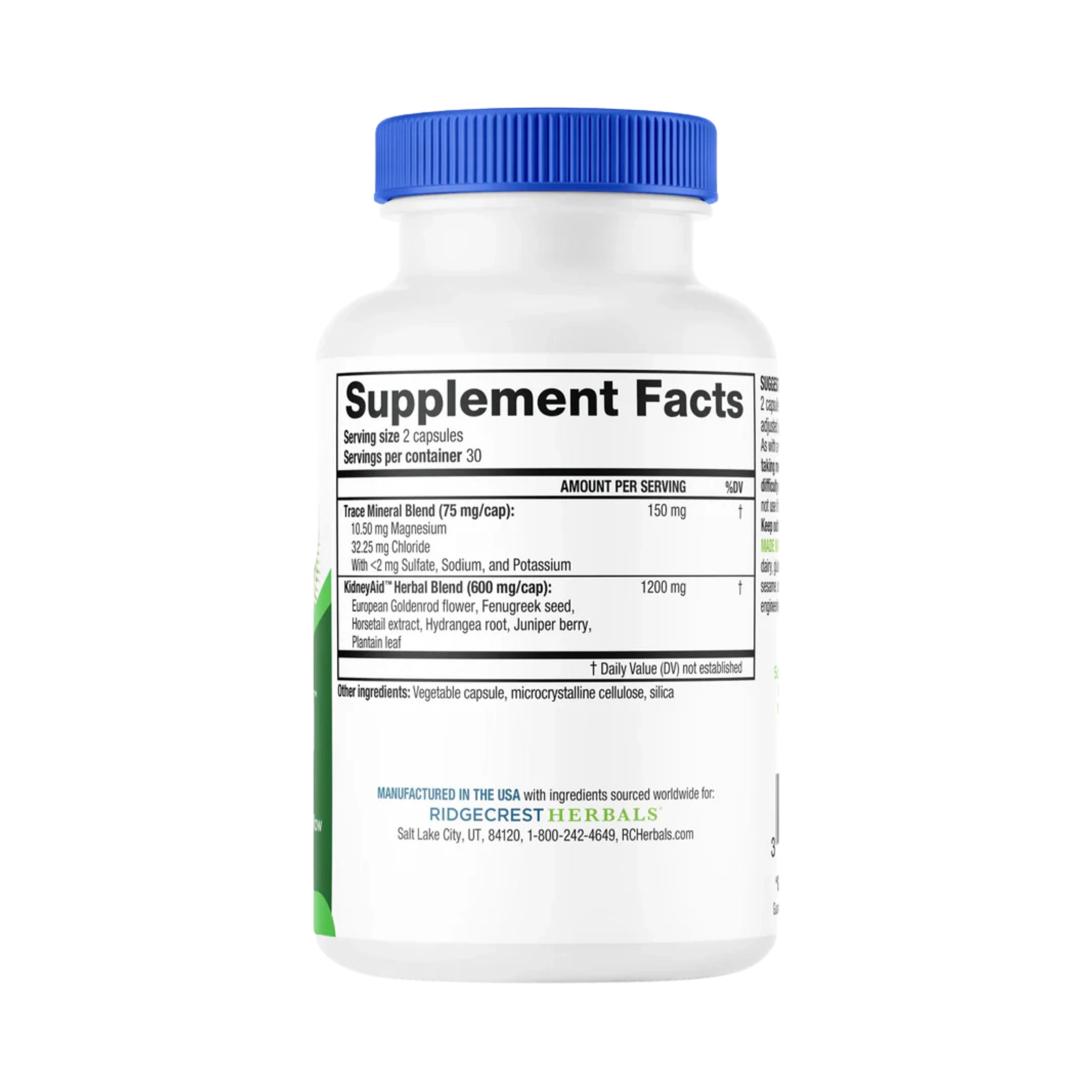 Ridgecrest Herbals, KidneyAid, 60 Capsules