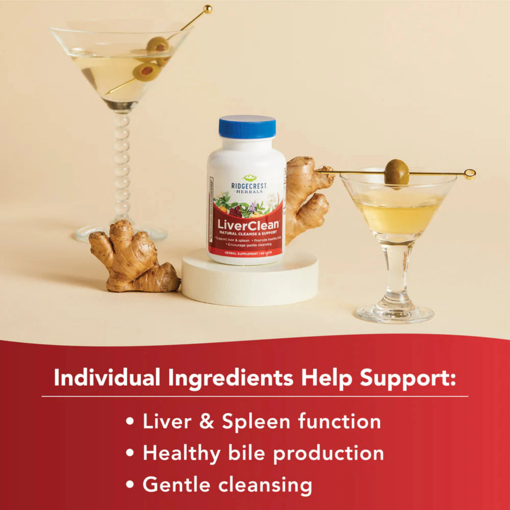 Ridgecrest Herbals, LiverClean, 60 Capsules