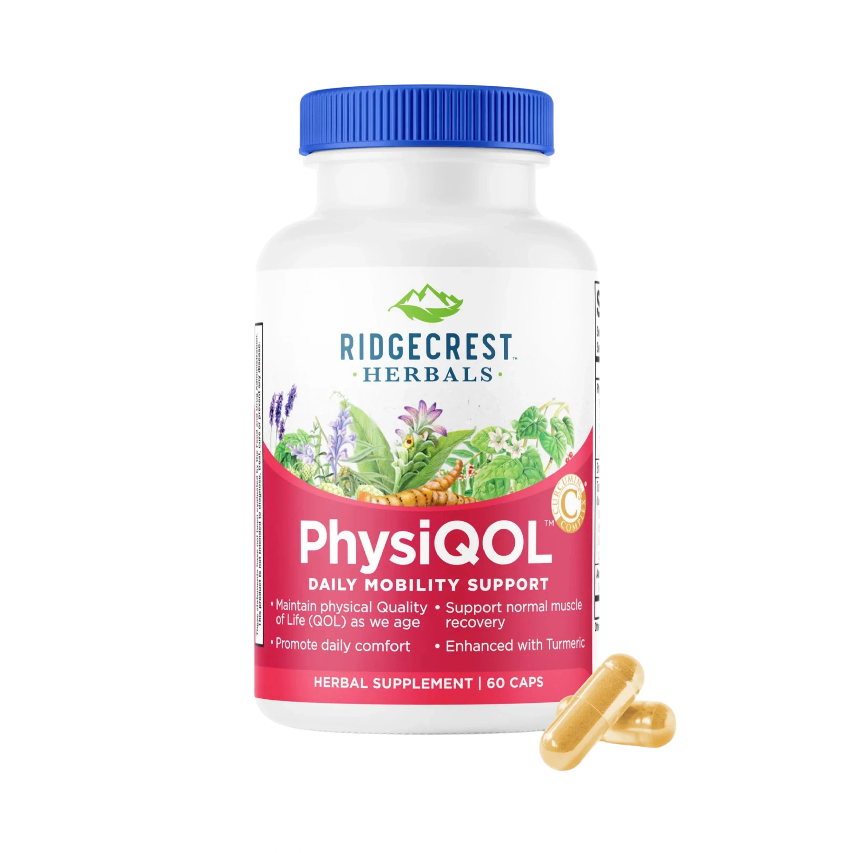 Ridgecrest Herbals, PhysiQOL, 60 Capsules