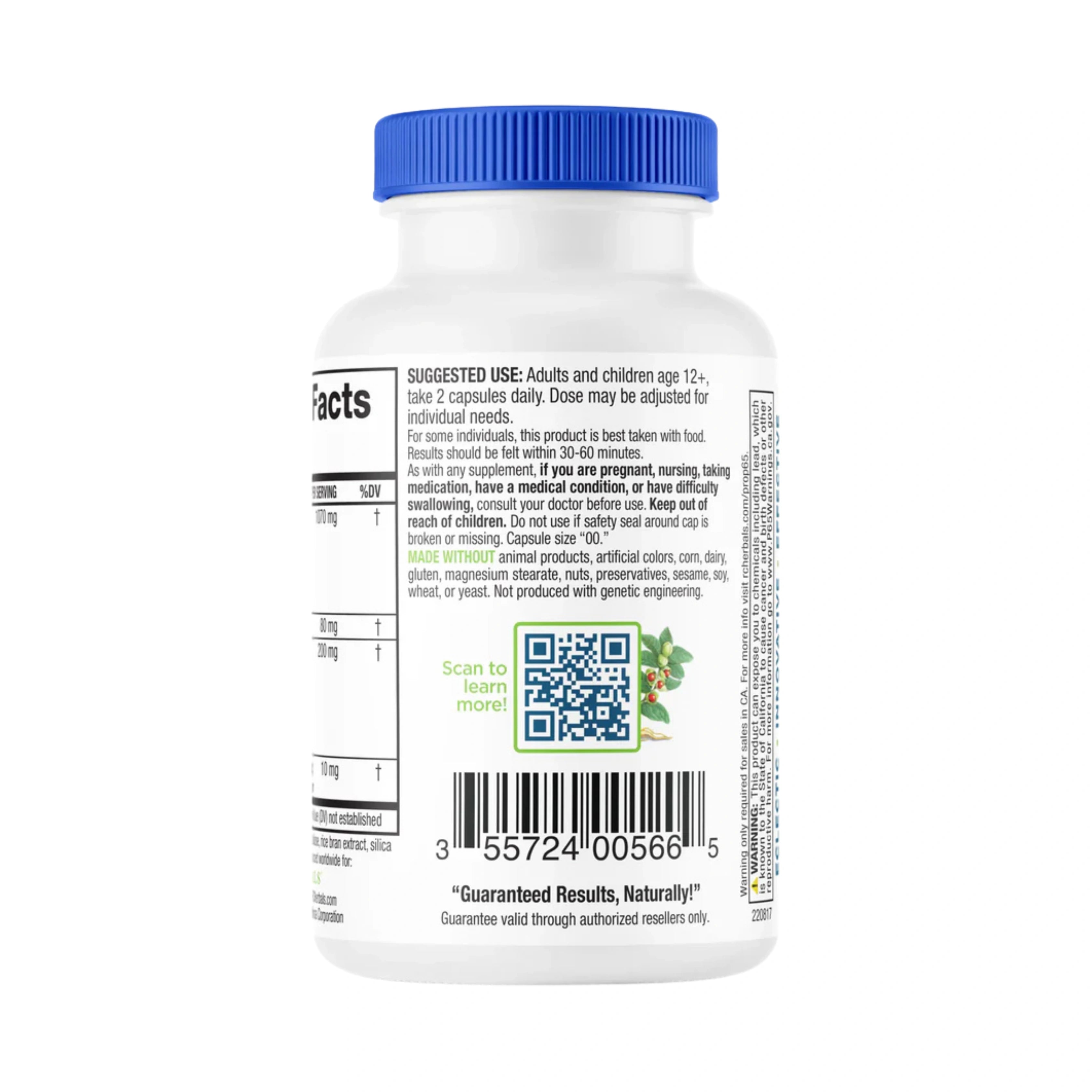 Ridgecrest Herbals, PhysiQOL, 60 Capsules