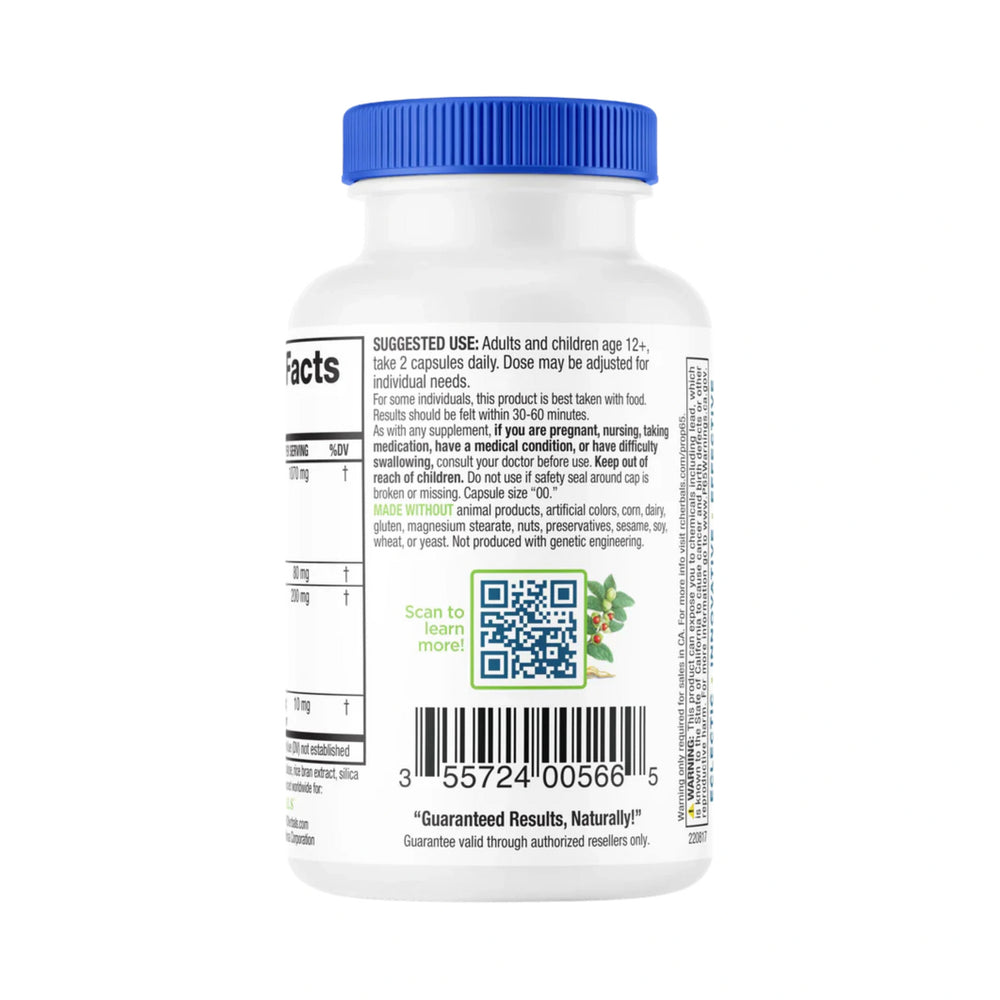 Ridgecrest Herbals, PhysiQOL, 60 Capsules