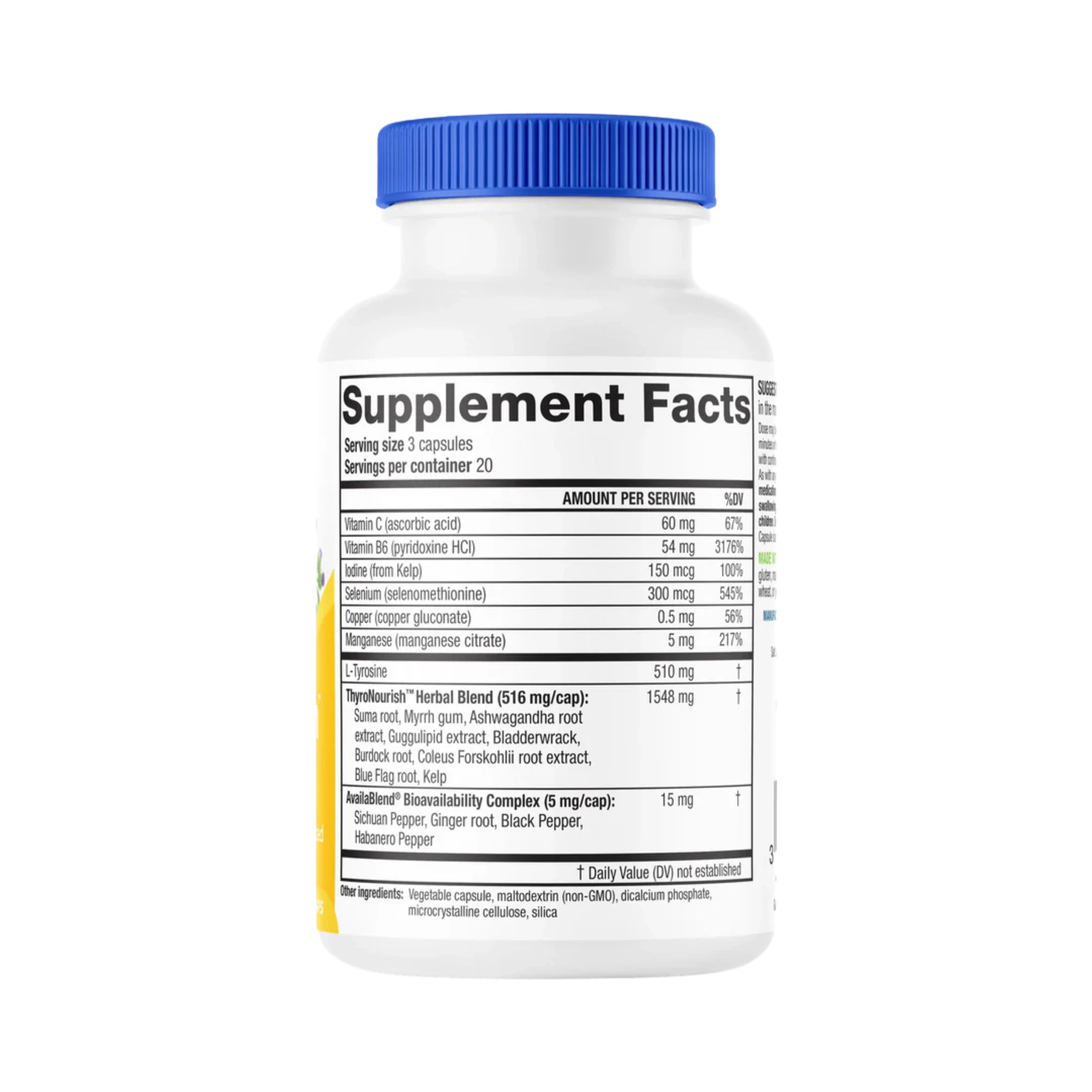 Ridgecrest Herbals, ThyroNourish, 60 Capsules