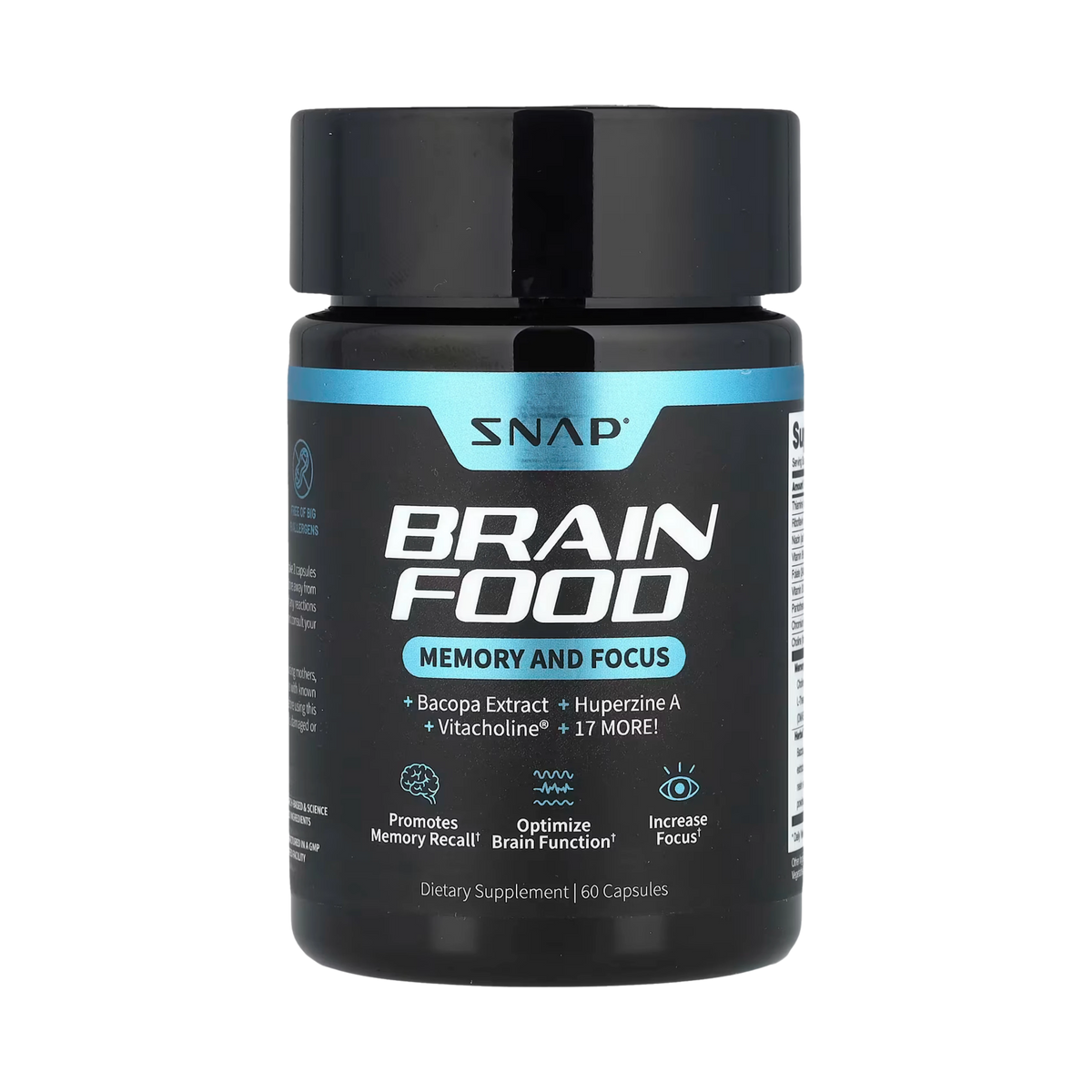 Snap Supplements, Brain Food, 60 Capsules