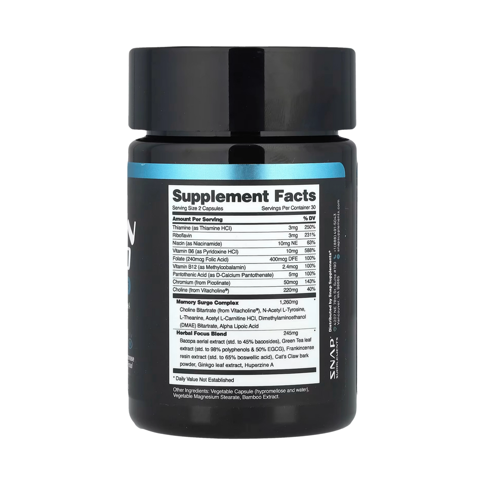 Snap Supplements, Brain Food, 60 Capsules