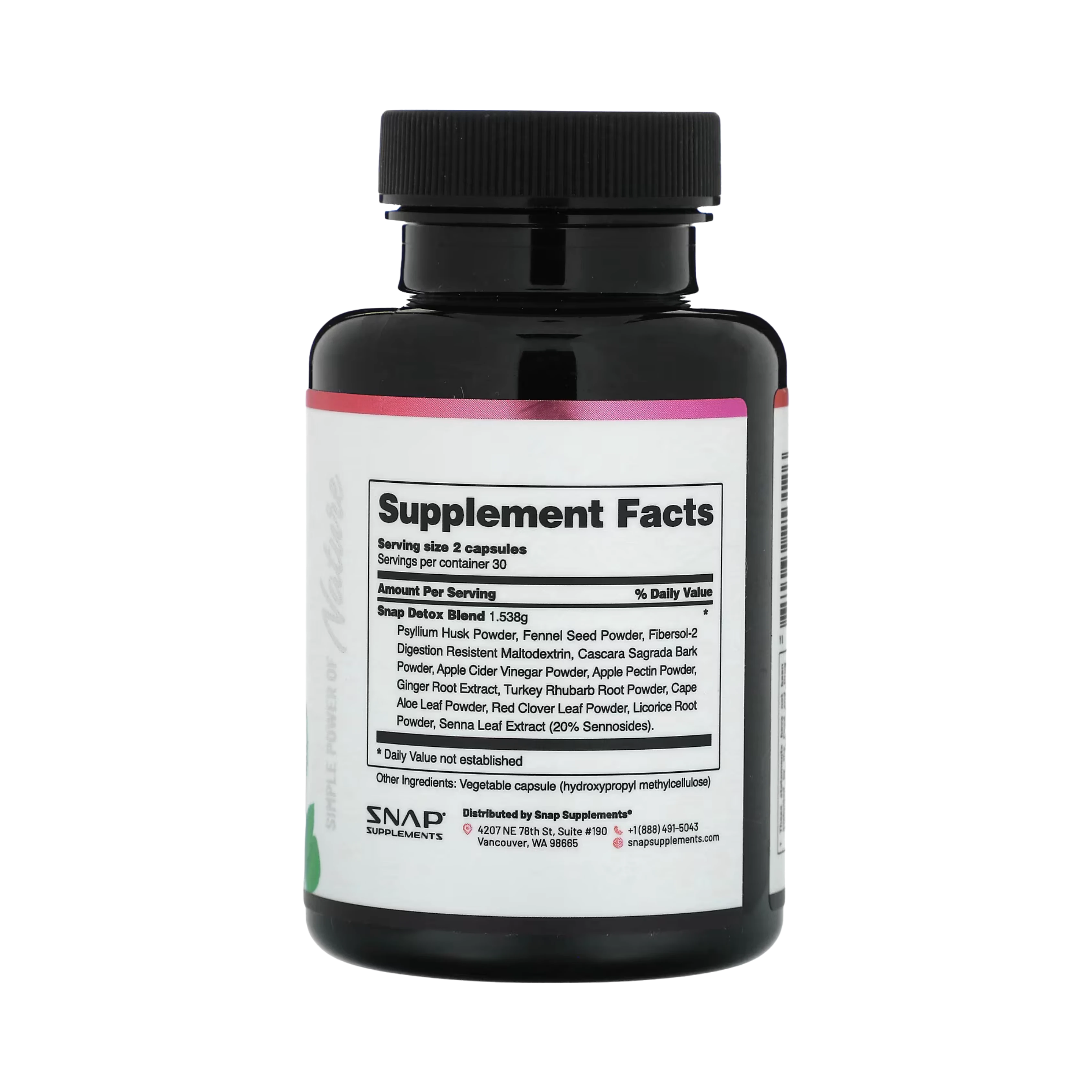 Snap Supplements, Detox, Advanced Cleansing Blend, 60 Capsules