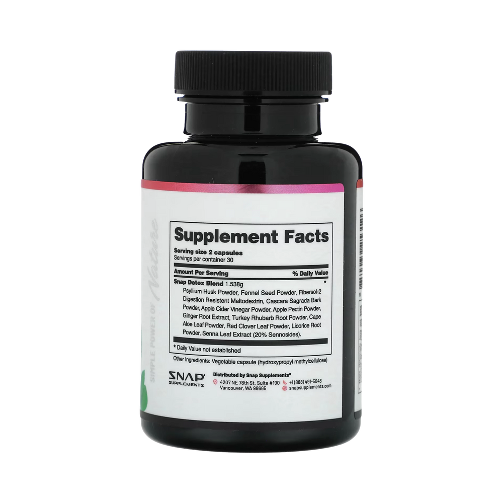 Snap Supplements, Detox, Advanced Cleansing Blend, 60 Capsules