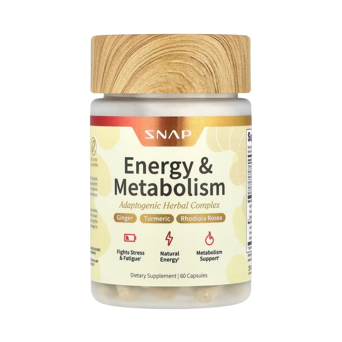 Snap Supplements, Energy & Metabolism, 60 Capsules