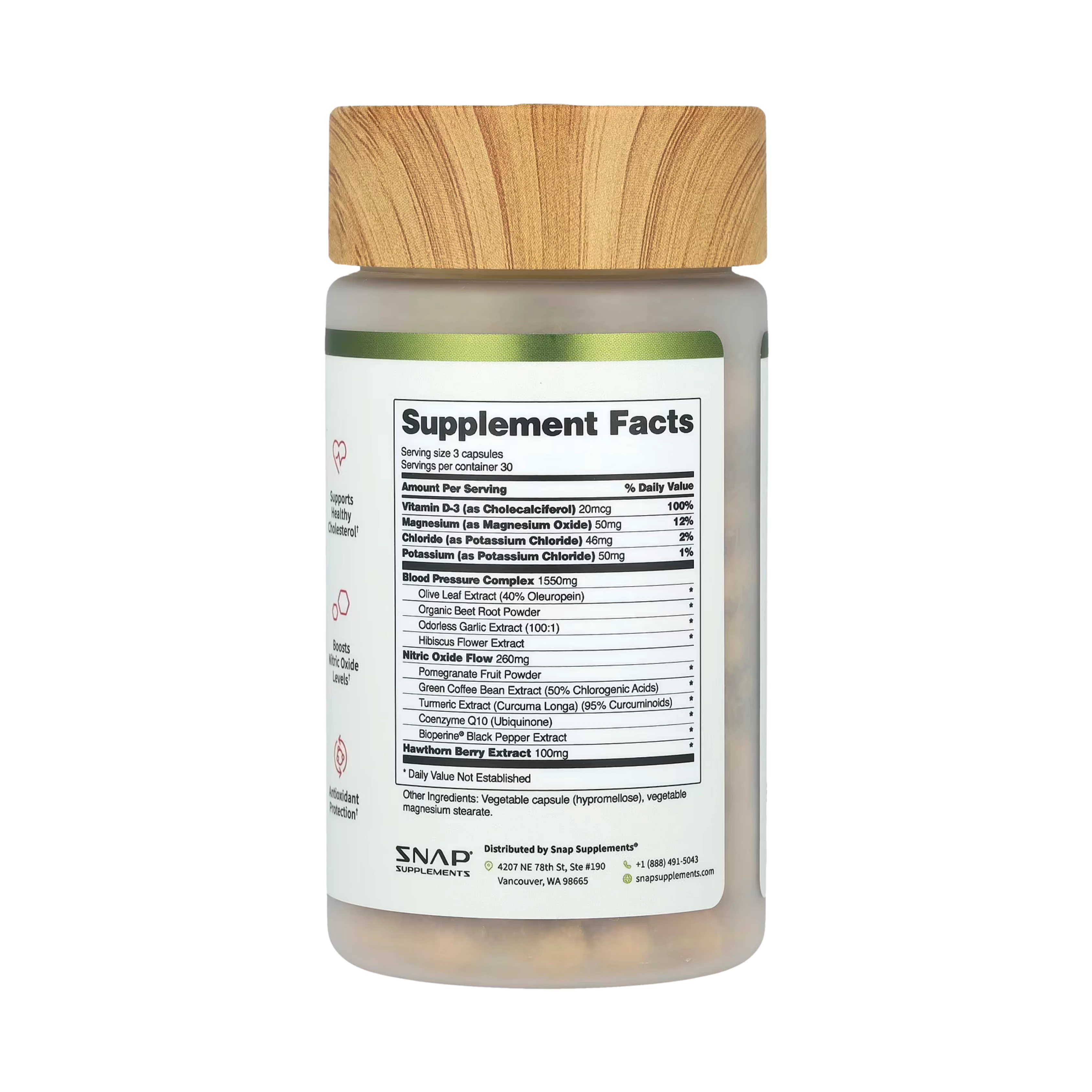 Snap Supplements, Heart Health, 90 Capsules