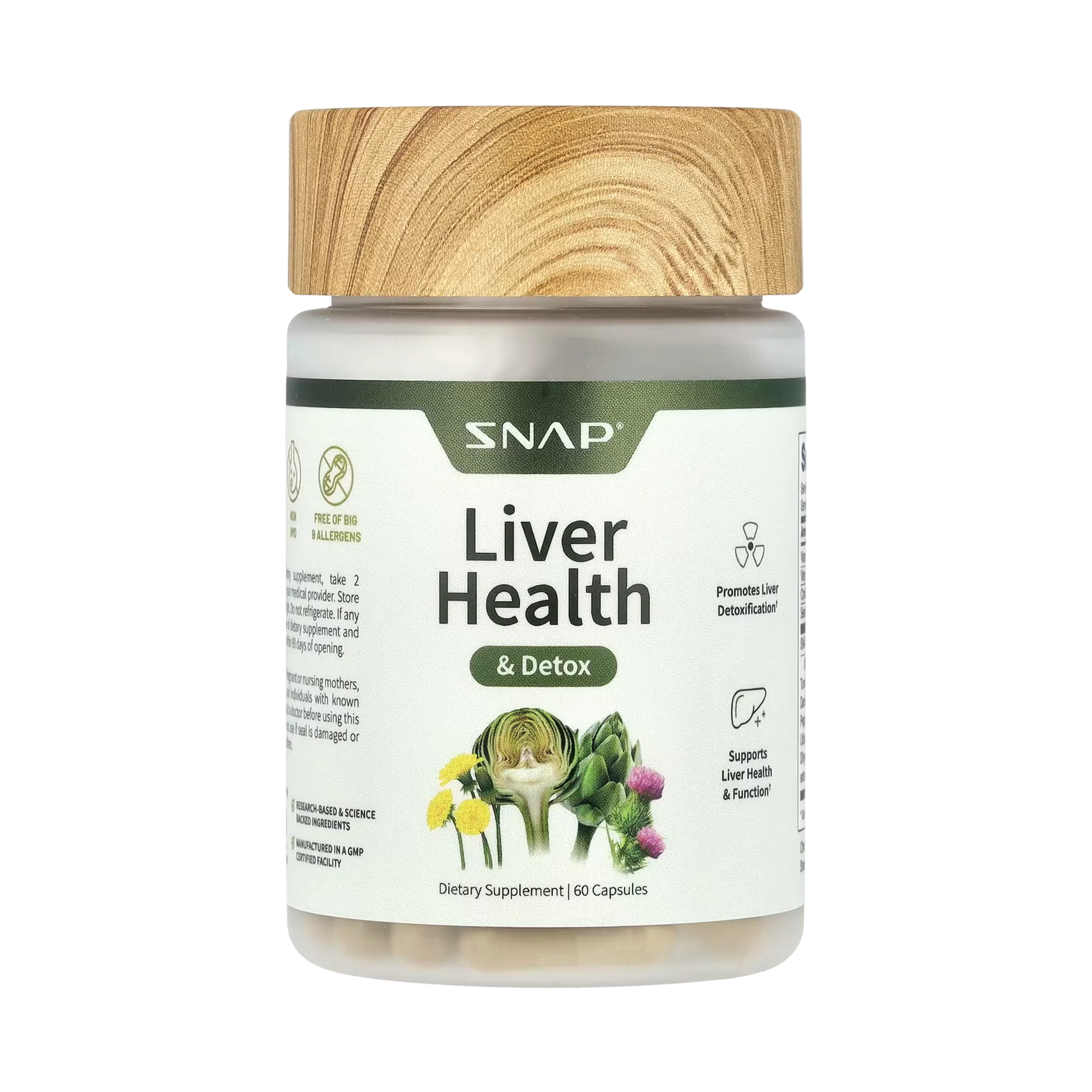 Snap Supplements, Liver Health & Detox, 60 Capsules