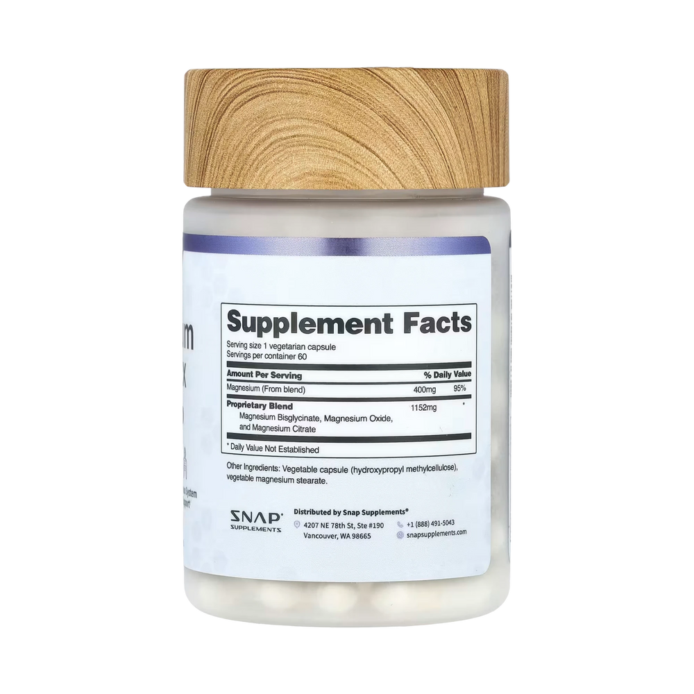 Snap Supplements, Magnesium Complex, 60 Capsules