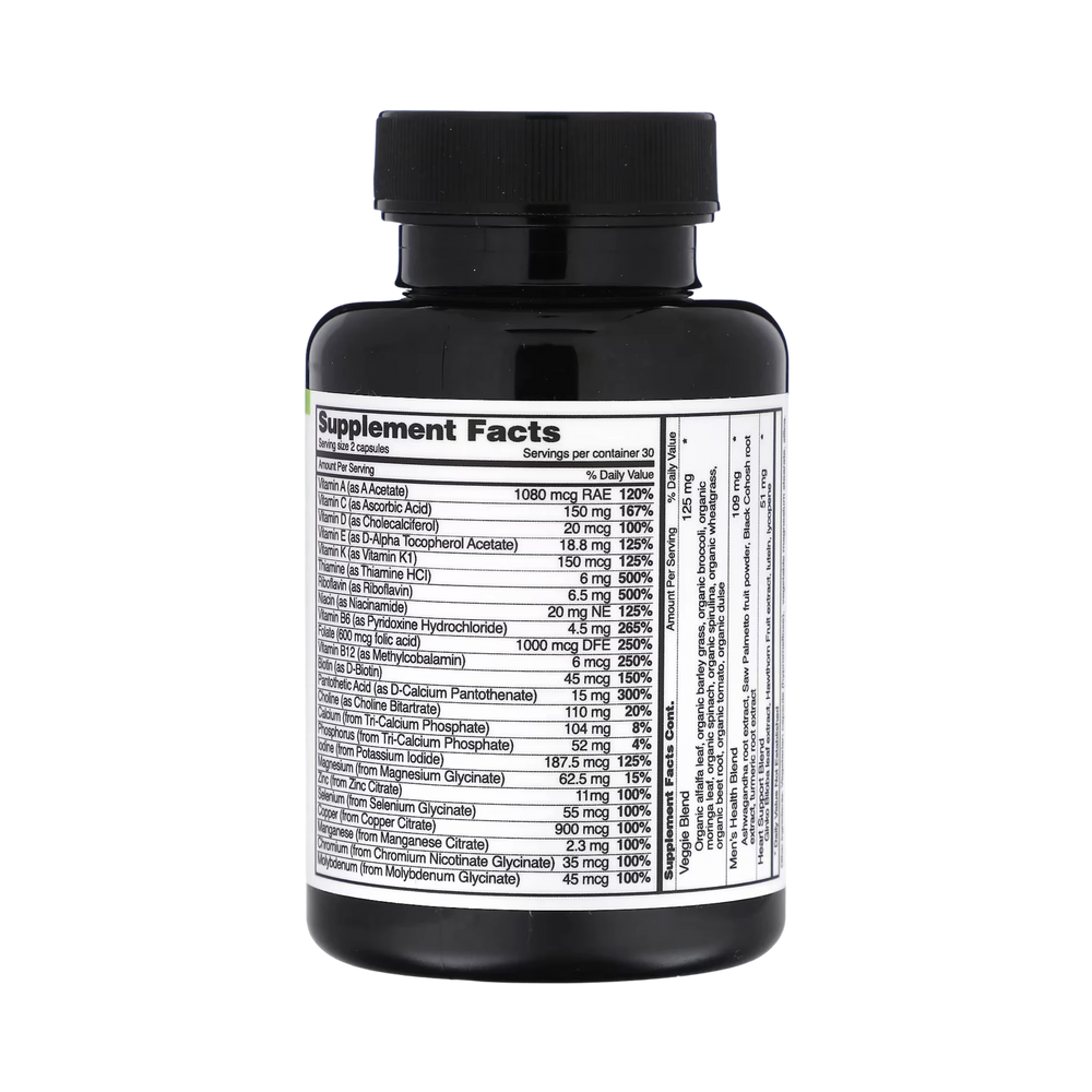 Snap Supplements, Men's Daily Multi Vitamin, 60 Capsules