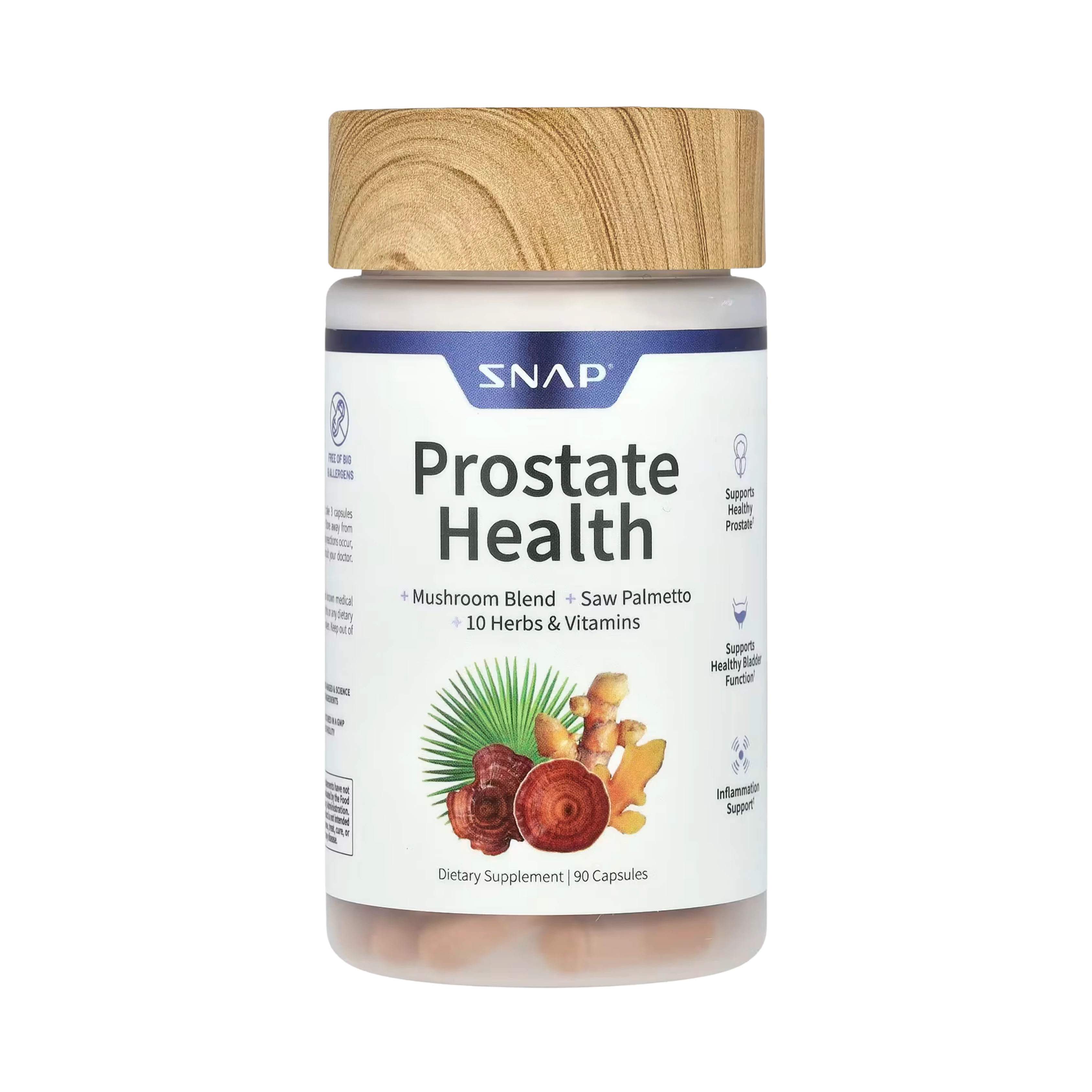 Snap Supplements, Prostate Health, 90 Capsules