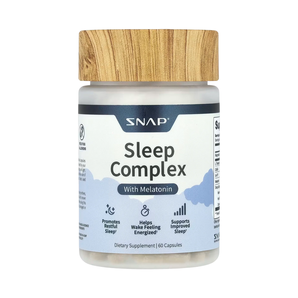 Snap Supplements, Sleep Complex with Melatonin, 60 Capsules