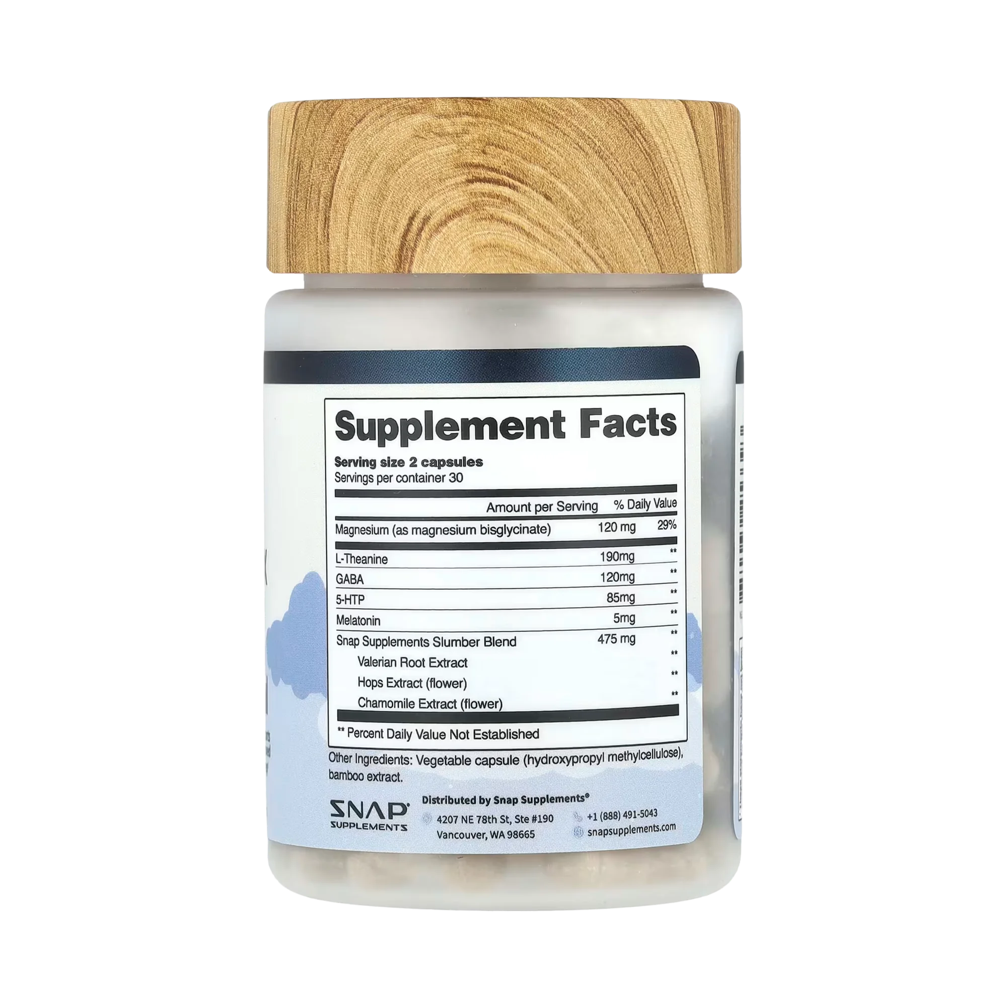 Snap Supplements, Sleep Complex with Melatonin, 60 Capsules