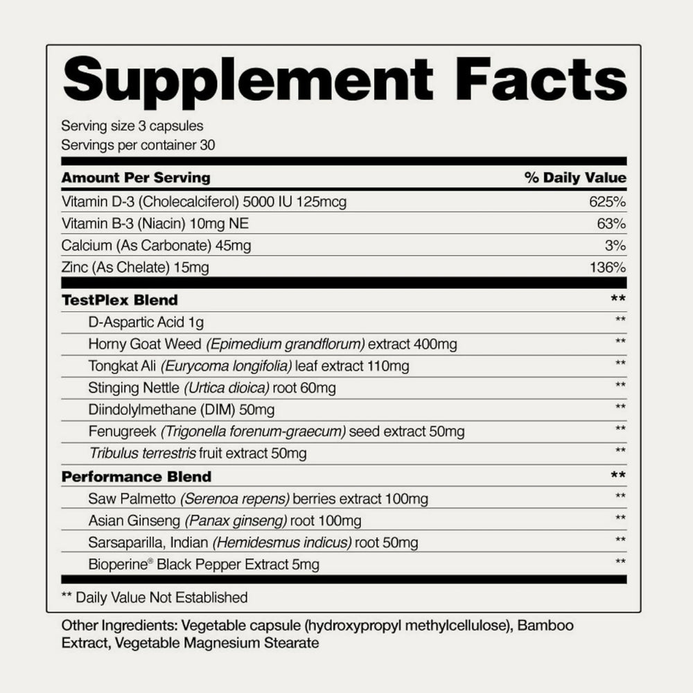 Snap Supplements, Testo Booster, 60 Capsules