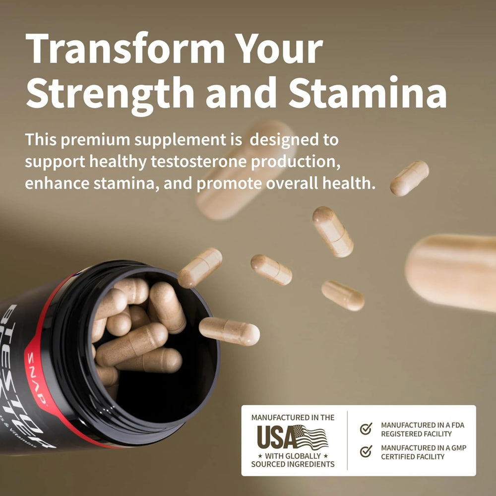 Snap Supplements, Testo Booster, 60 Capsules
