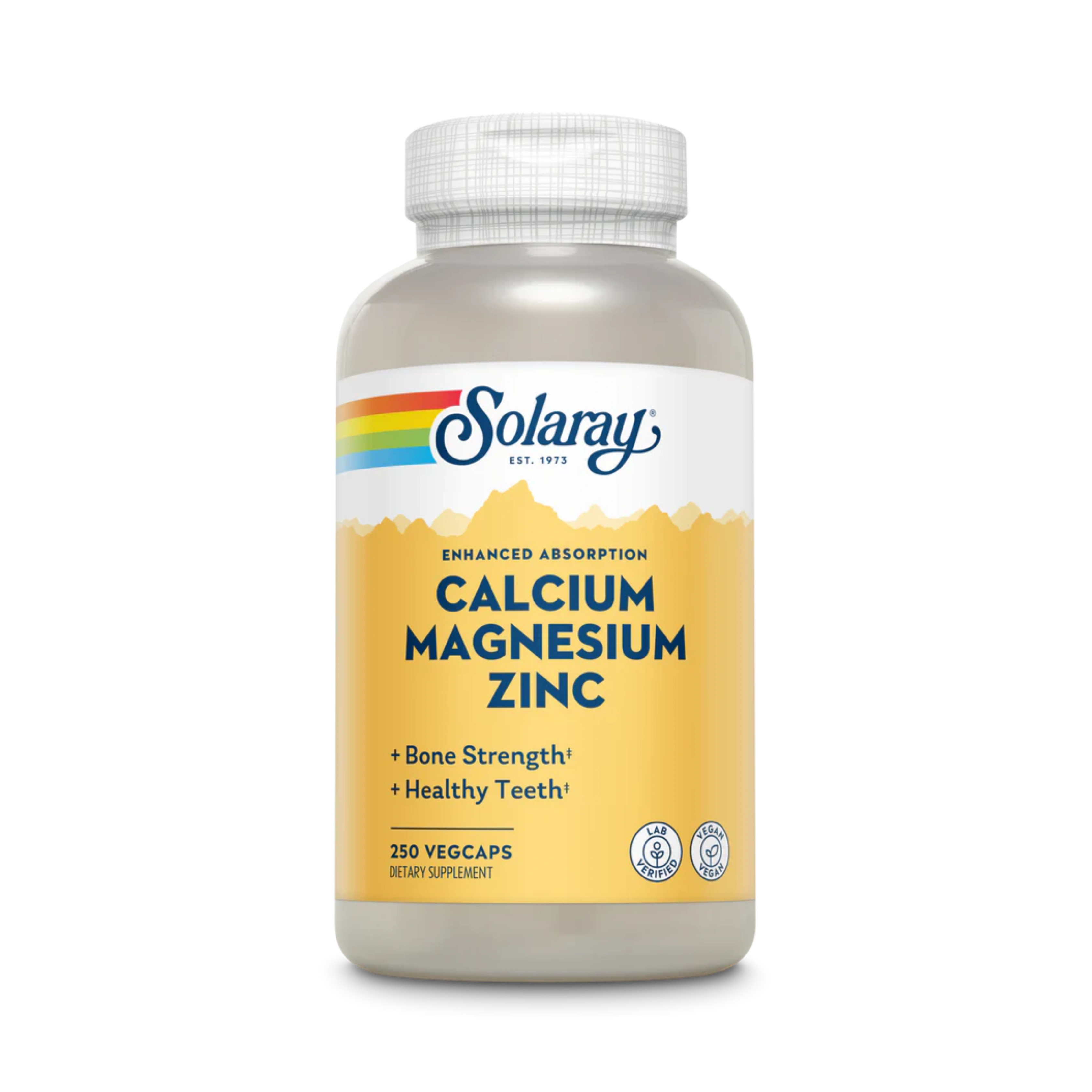 Solaray, Calcium Magnesium Zinc, 250 Capsules