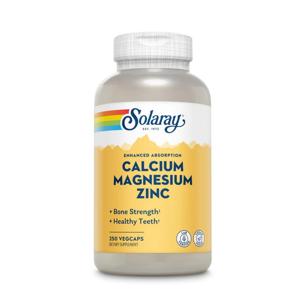 Solaray, Calcium Magnesium Zinc, 250 Capsules