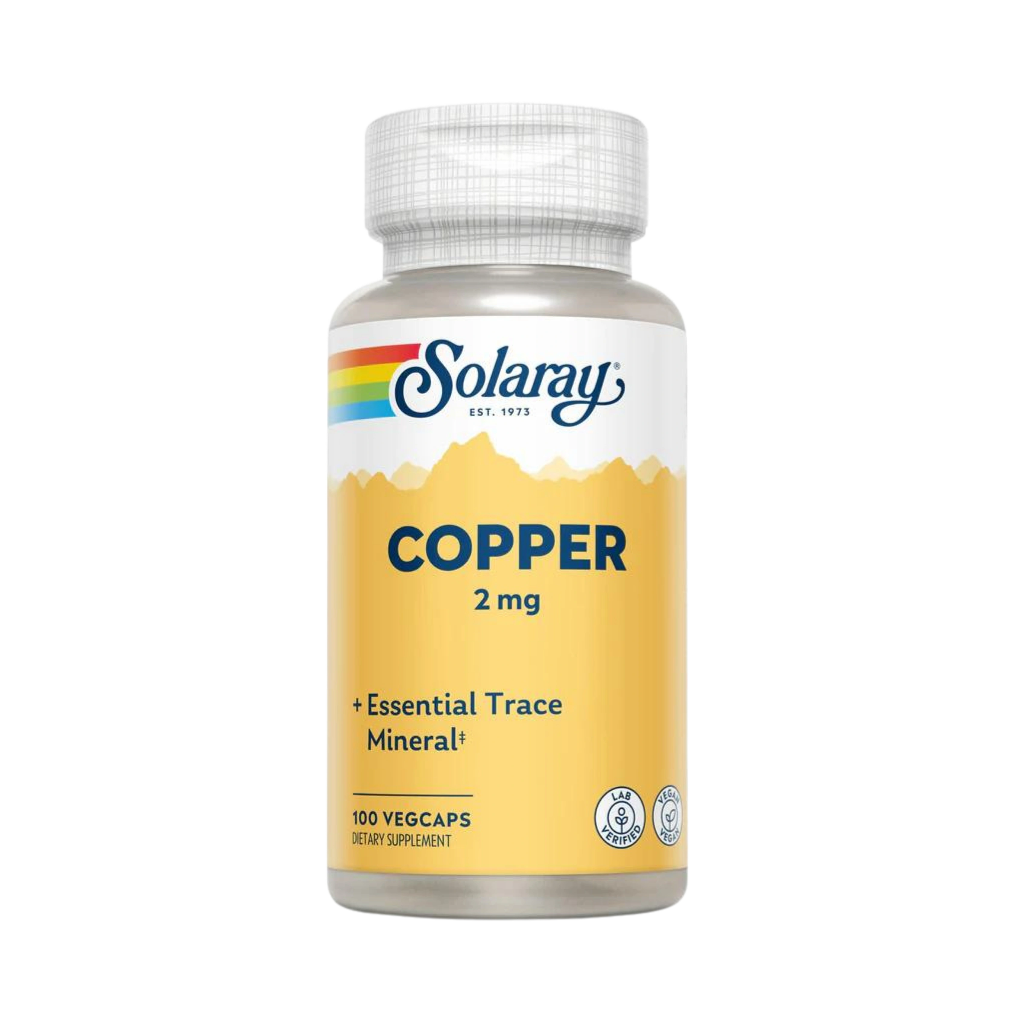 Solaray, Copper, 2 Mg, 100 Capsules