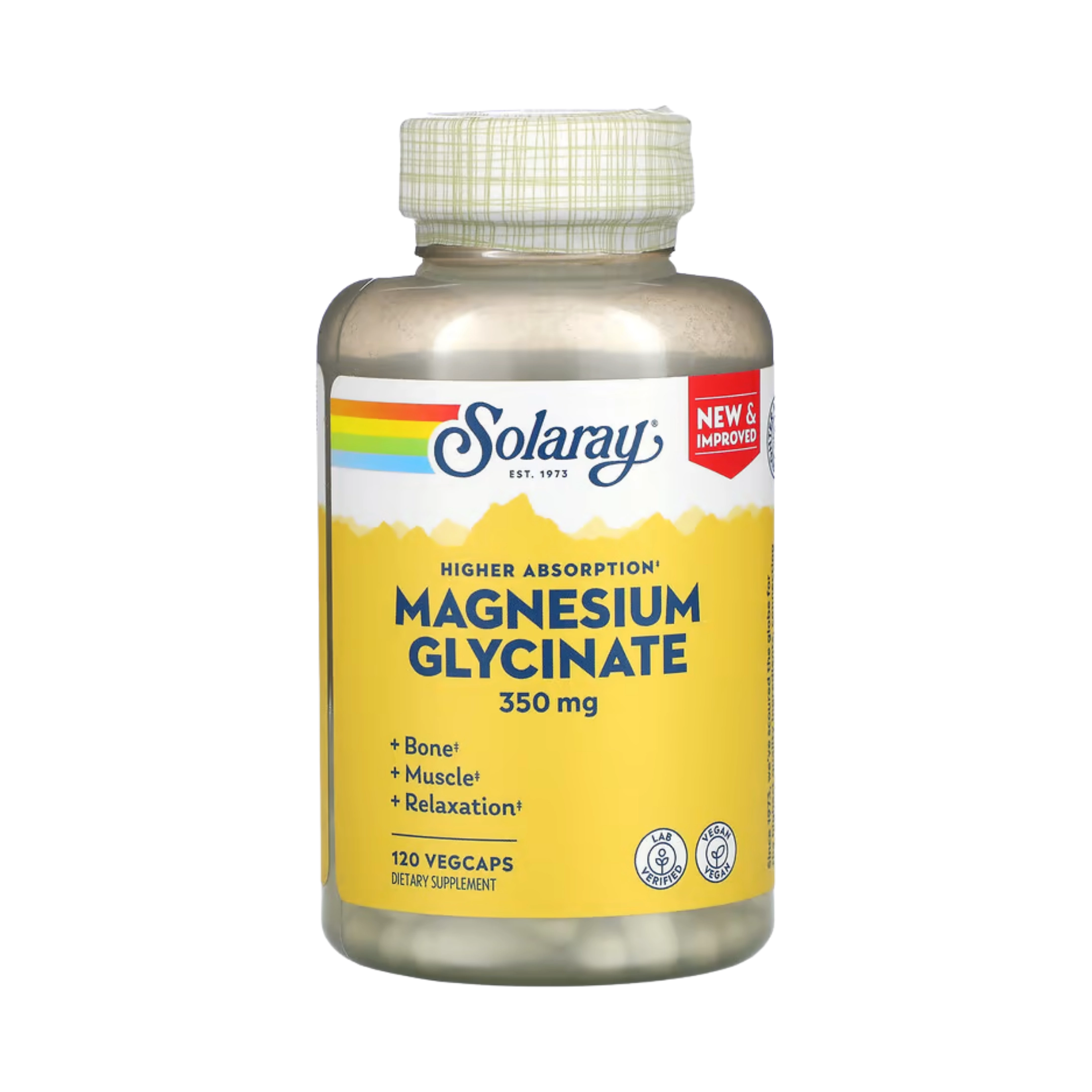 Solaray, High Absorption Magnesium Glycinate, 350 mg, 120 Veg Capsules