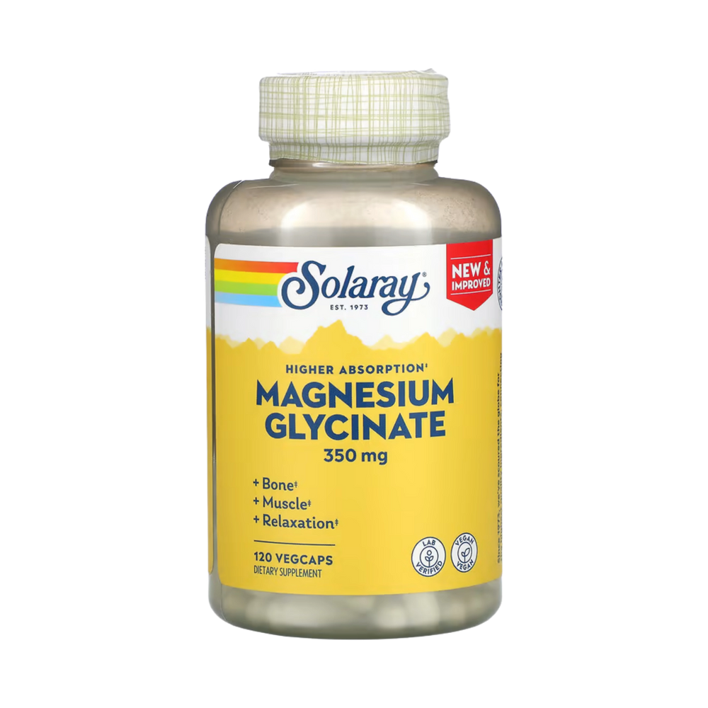 Solaray, High Absorption Magnesium Glycinate, 350 mg, 120 Veg Capsules