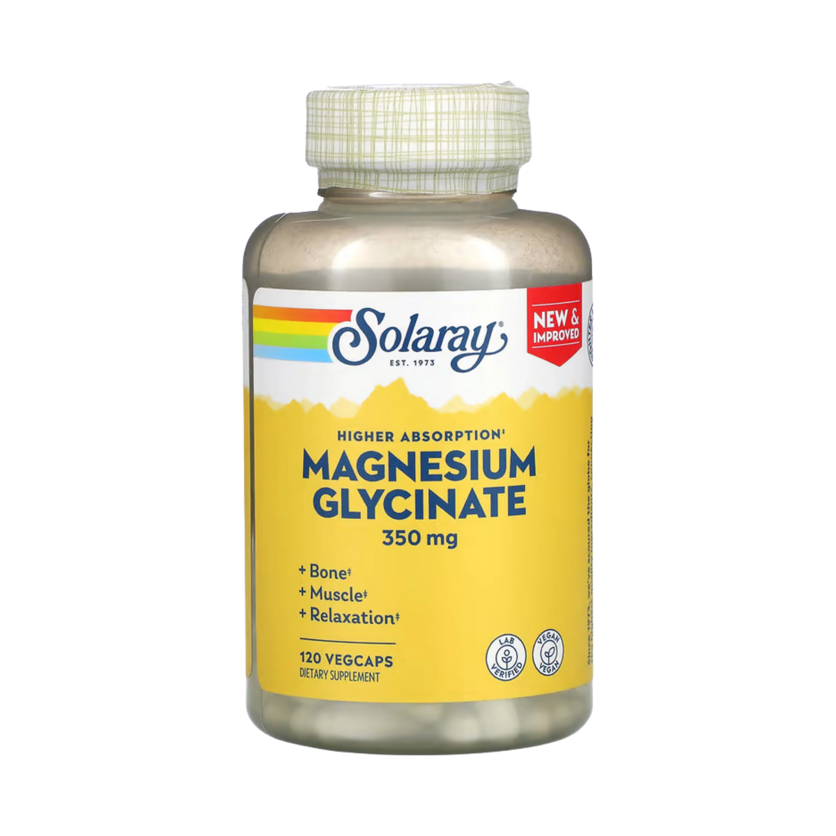 Solaray, High Absorption Magnesium Glycinate, 350 mg, 120 Veg Capsules