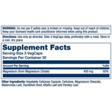 Solaray, Magnesium Citrate, 400 Mg, 90 Capsules