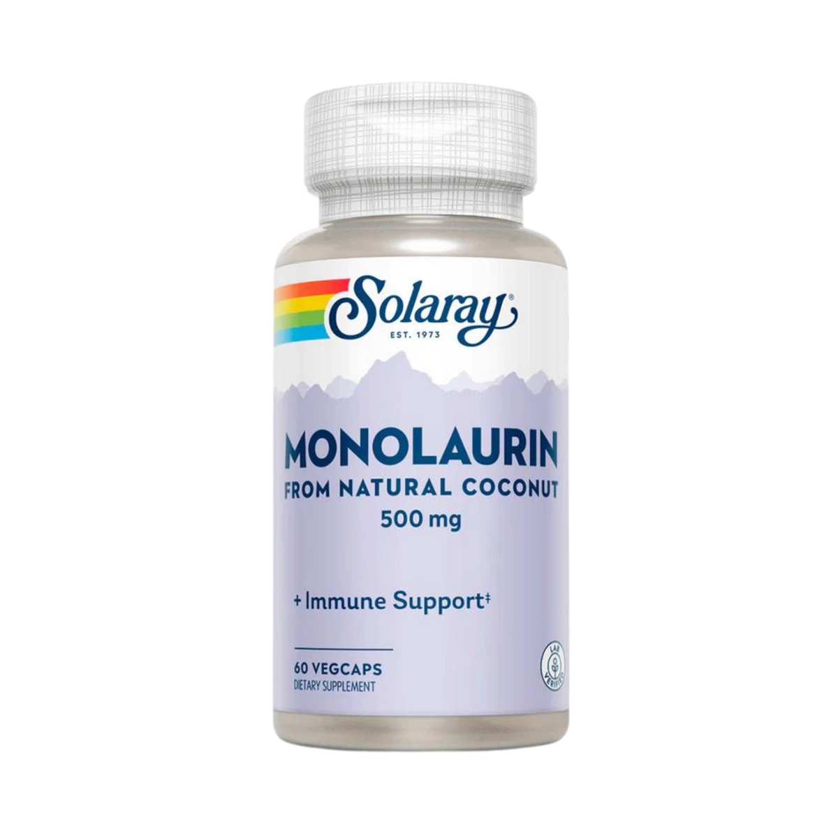 Solaray, Monolaurin, 500 Mg, 60 Capsules