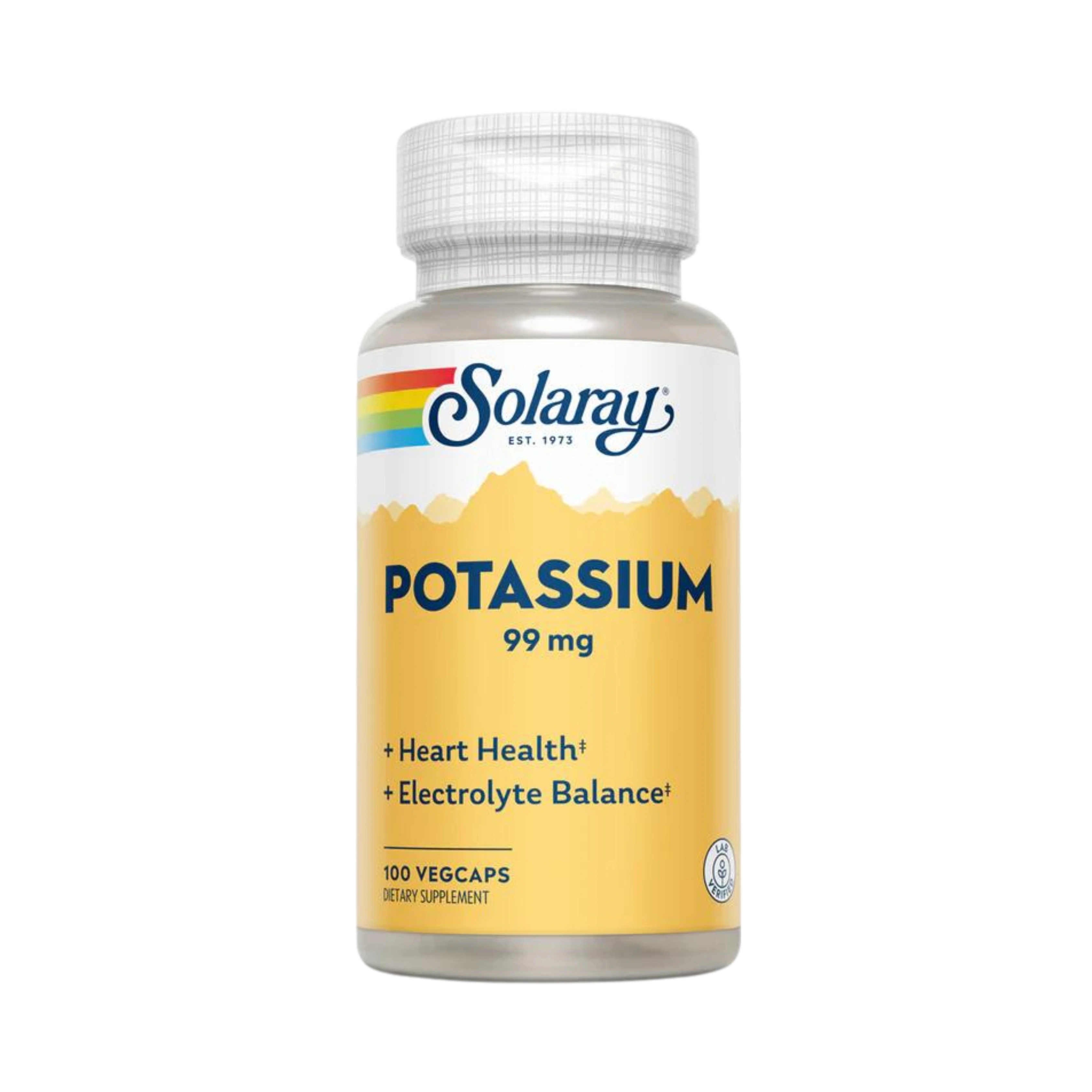 Solaray, Potassium, 99 Mg, 100 Capsules