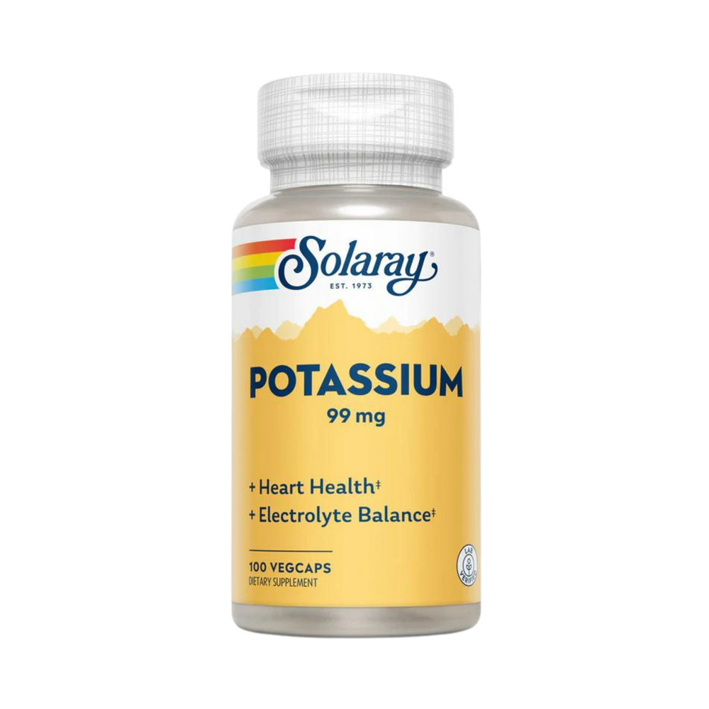 Solaray, Potassium, 99 Mg, 100 Capsules
