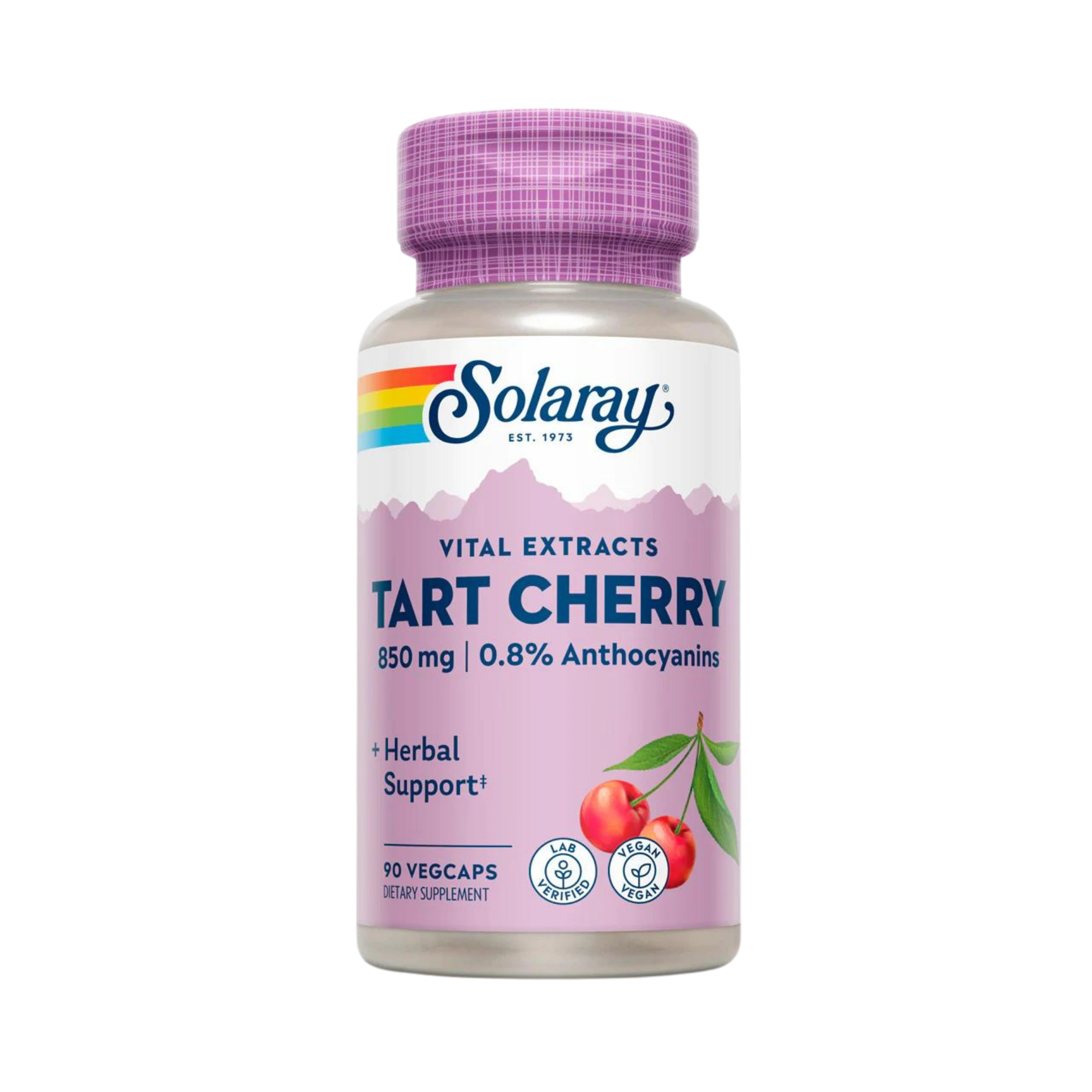 Solaray, Tart Cherry Fruit Extract, 425 Mg, 90 Capsules