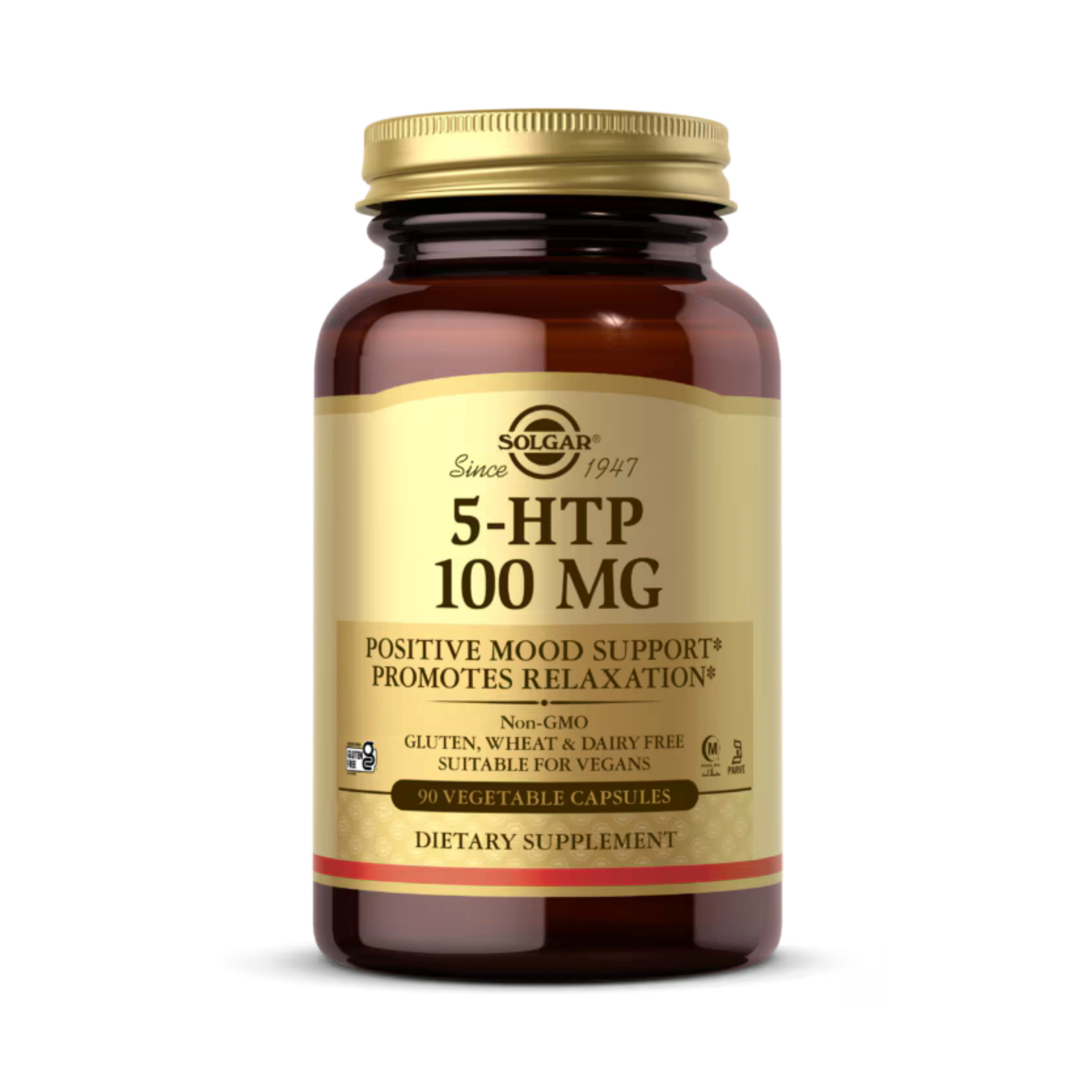 Solgar, 5-HTP, 100 Mg, 90 Vegetable Capsules