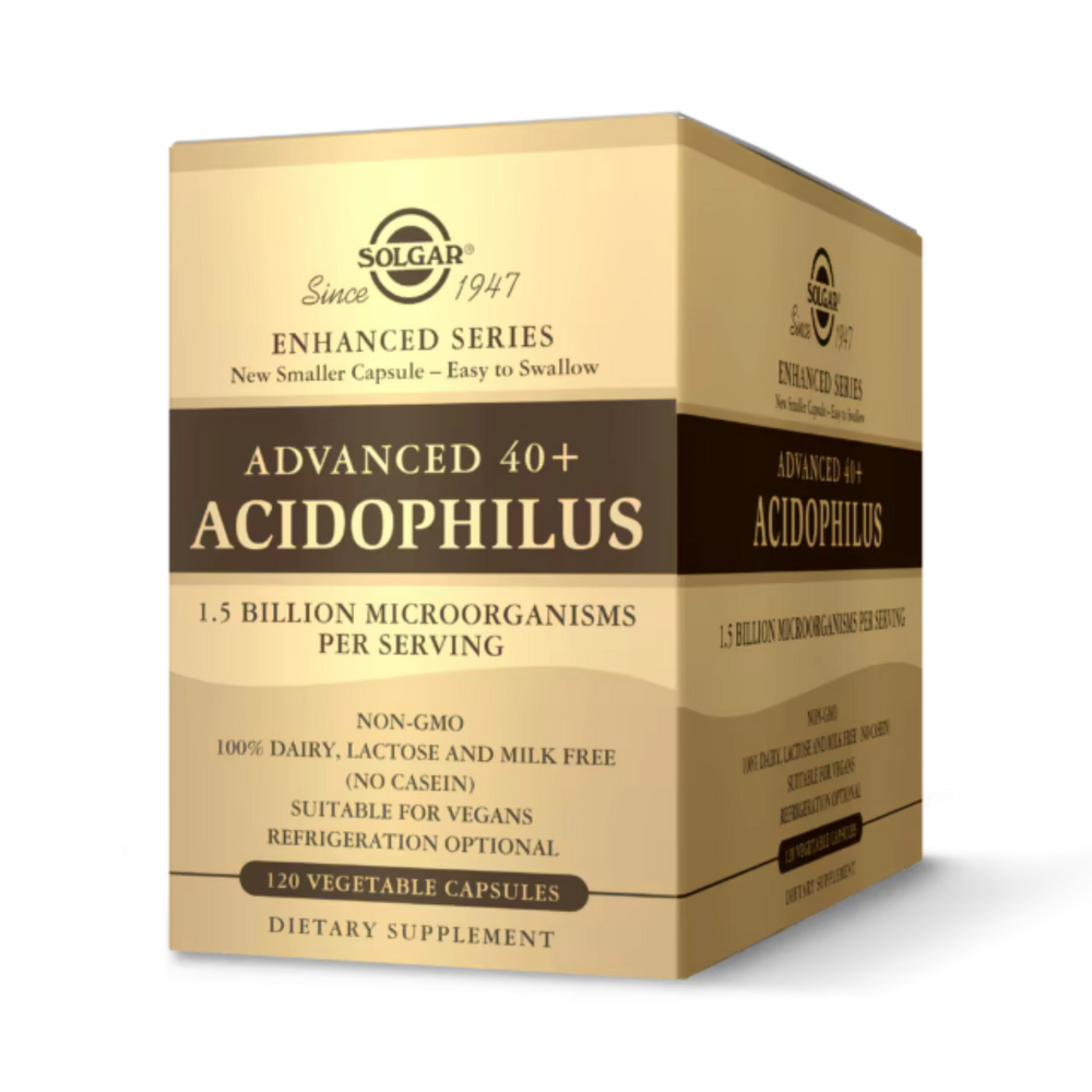 Solgar, Advanced 40+ Acidophilus, 120 Vegetable Capsules