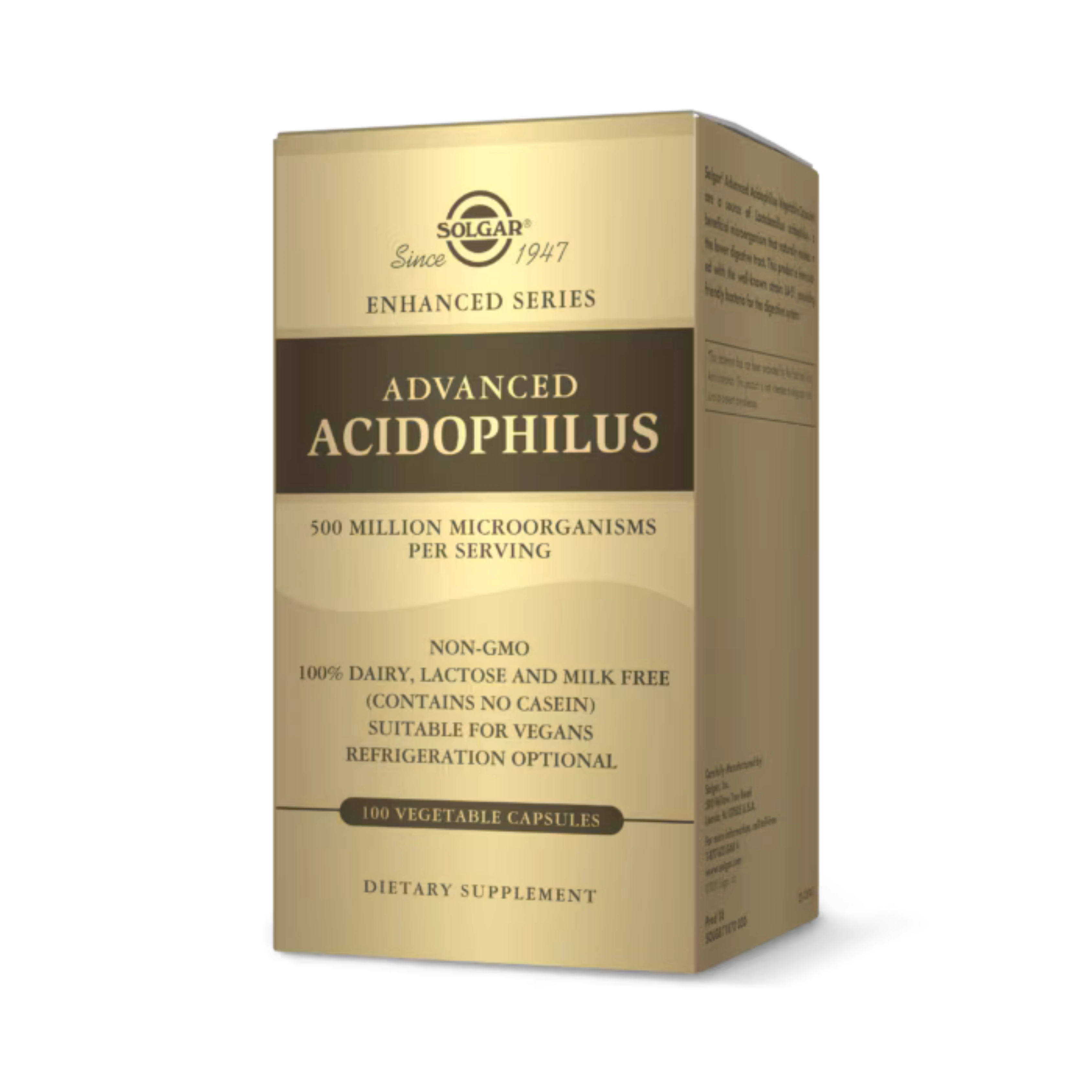 Solgar, Advanced Acidophilus, 100 Vegetable Capsules