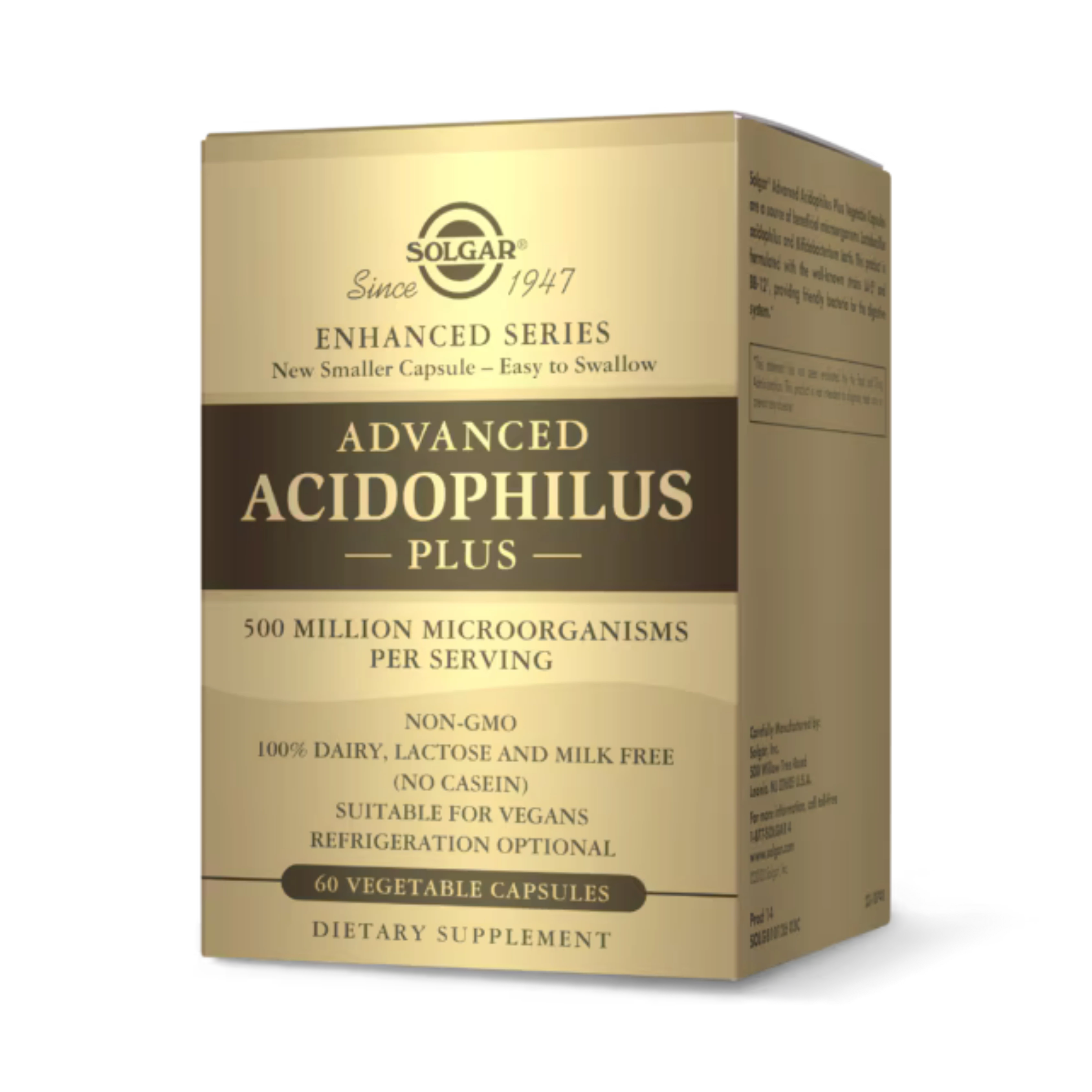Solgar, Advanced Acidophilus Plus, 60 Vegetable Capsules