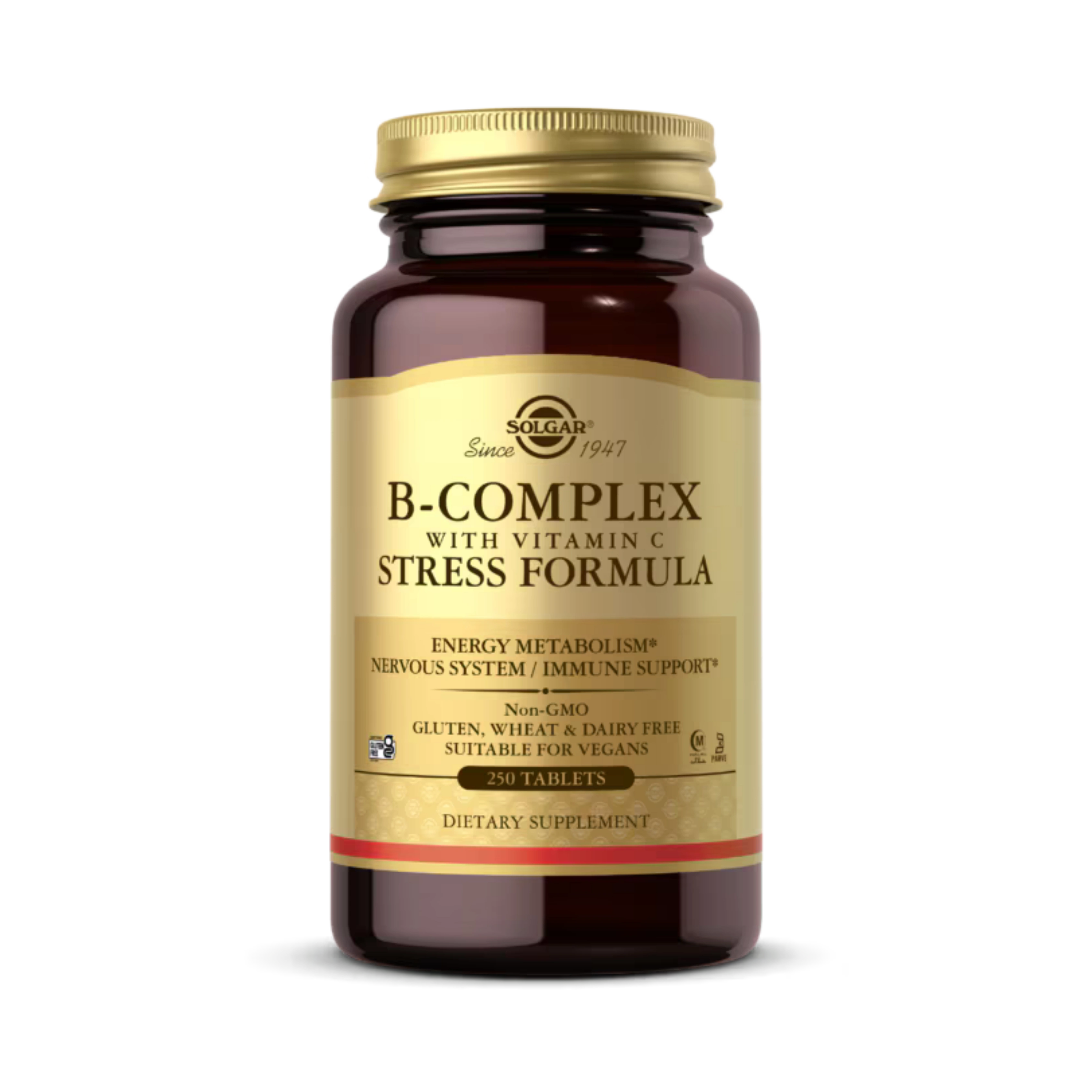 Solgar, B-Complex with Vitamin C Stress Formula, 250 Tablets