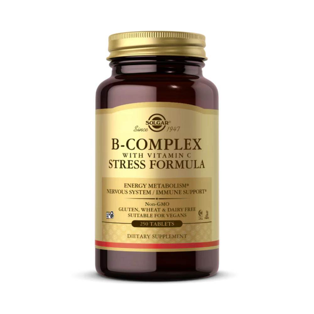 Solgar, B-Complex with Vitamin C Stress Formula, 250 Tablets