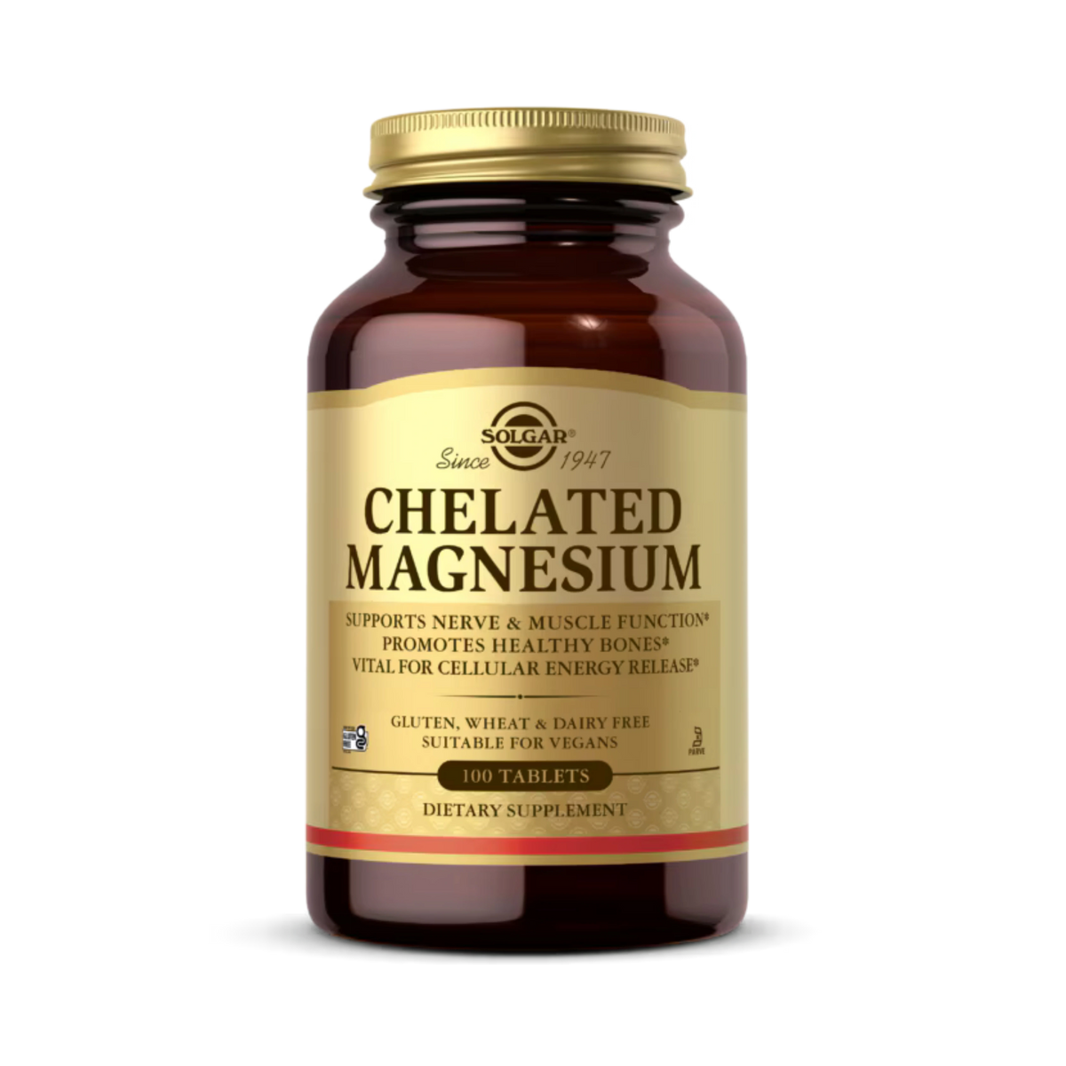 Solgar, Chelated Magnesium, 100 Tablets