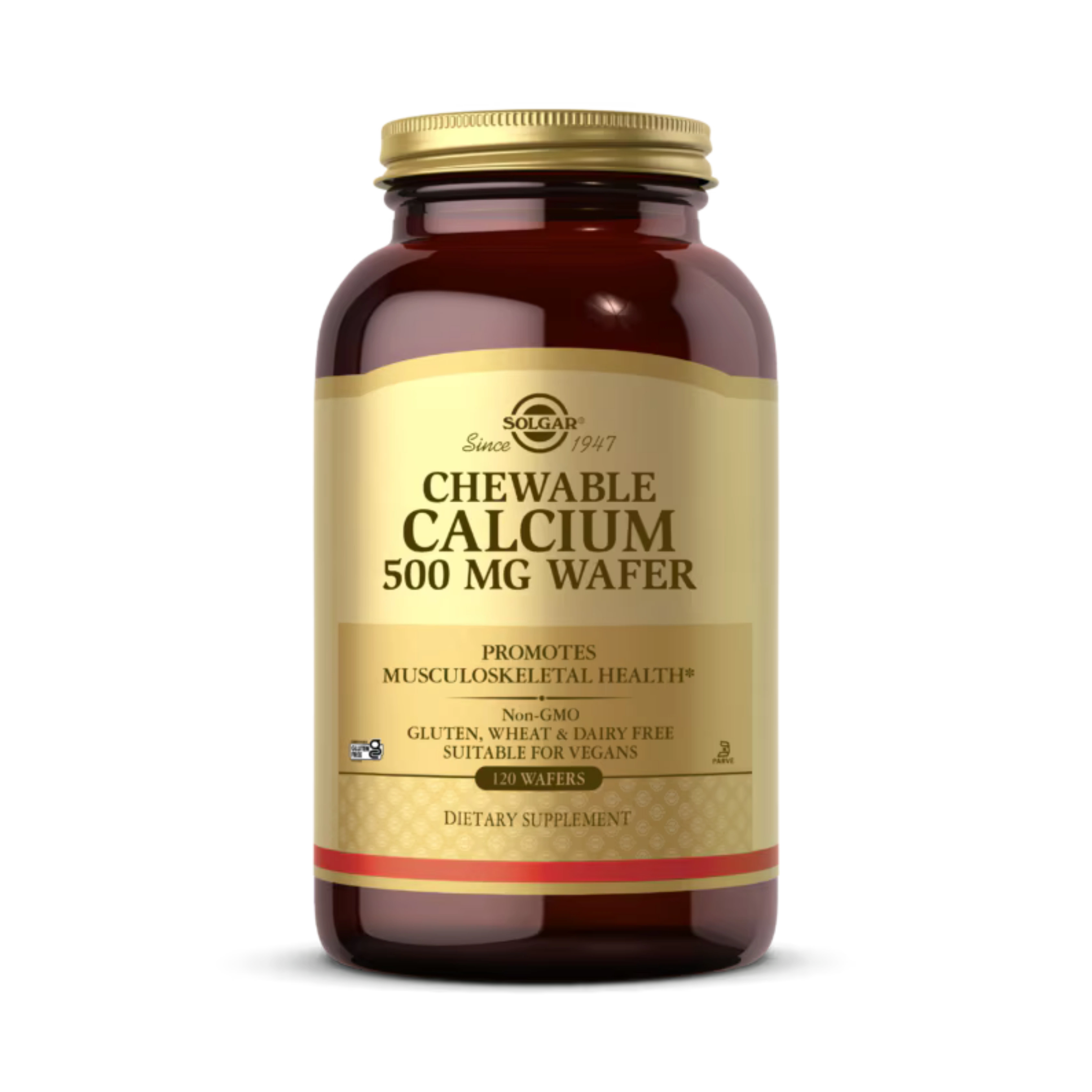 Solgar, Chewable Calcium, 500 Mg, 120 Wafers