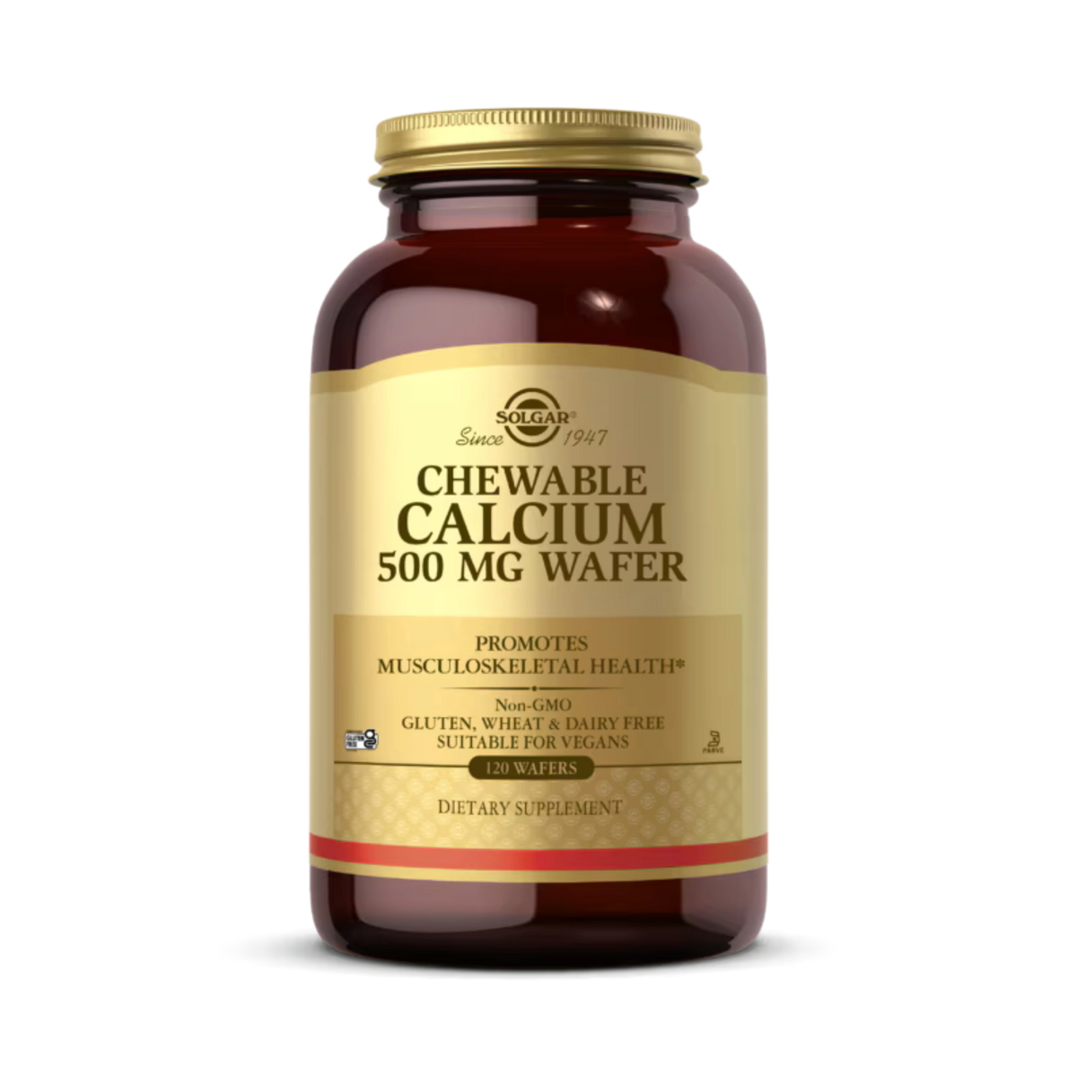 Solgar, Chewable Calcium, 500 Mg, 120 Wafers