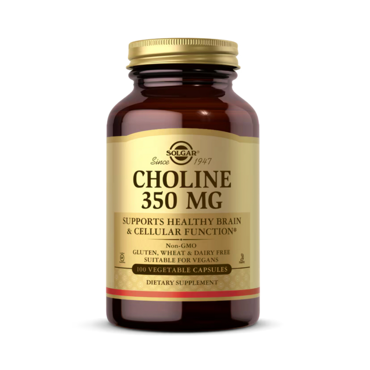Solgar, Choline, 350 Mg, 100 Vegetable Capsule