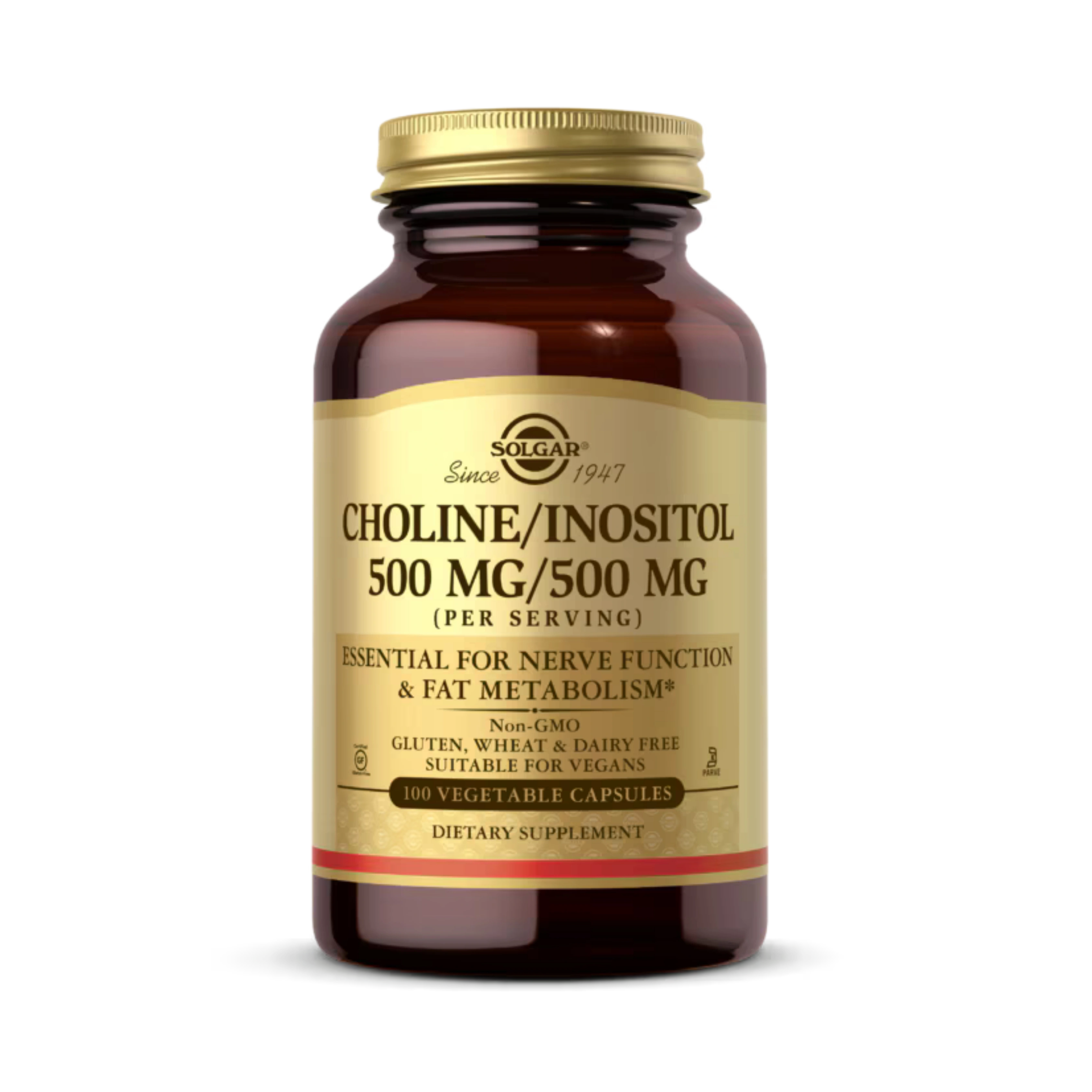 Solgar, Choline/Inositol, 100 Vegetable Capsules