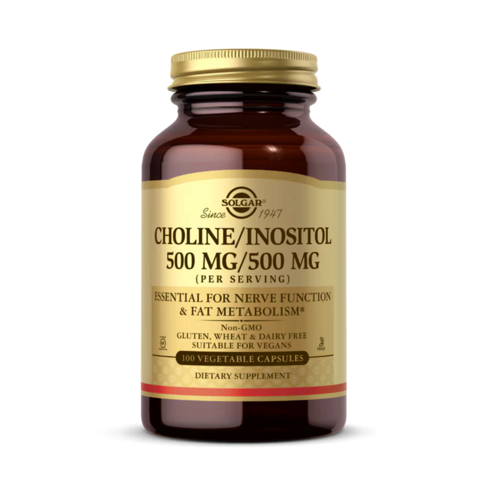 Solgar, Choline/Inositol, 100 Vegetable Capsules