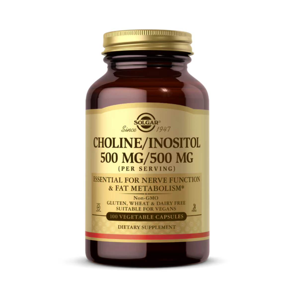 Solgar, Choline/Inositol, 100 Vegetable Capsules